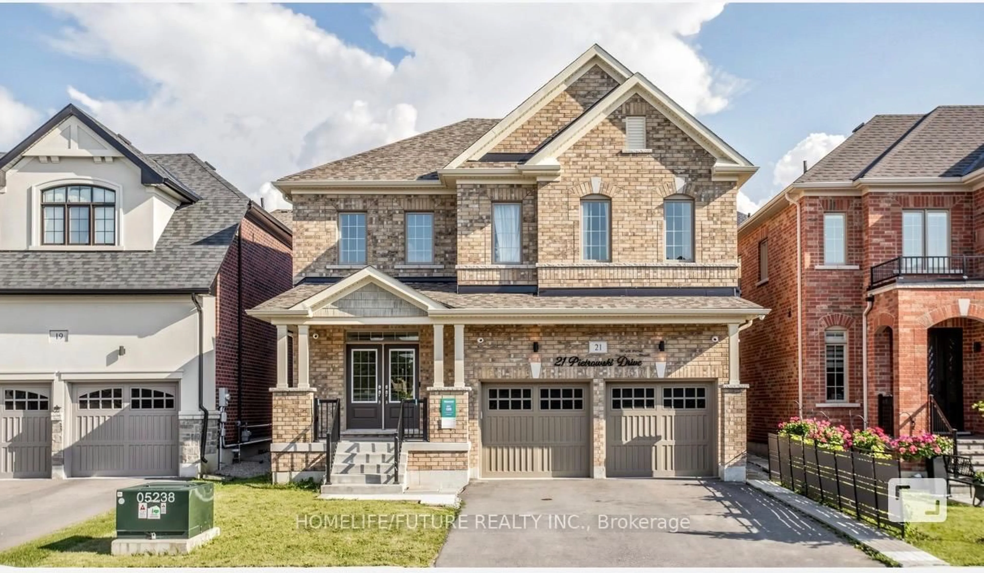 Home with brick exterior material, street for 21 Pietrowski Dr, Georgina Ontario L4P 0J7