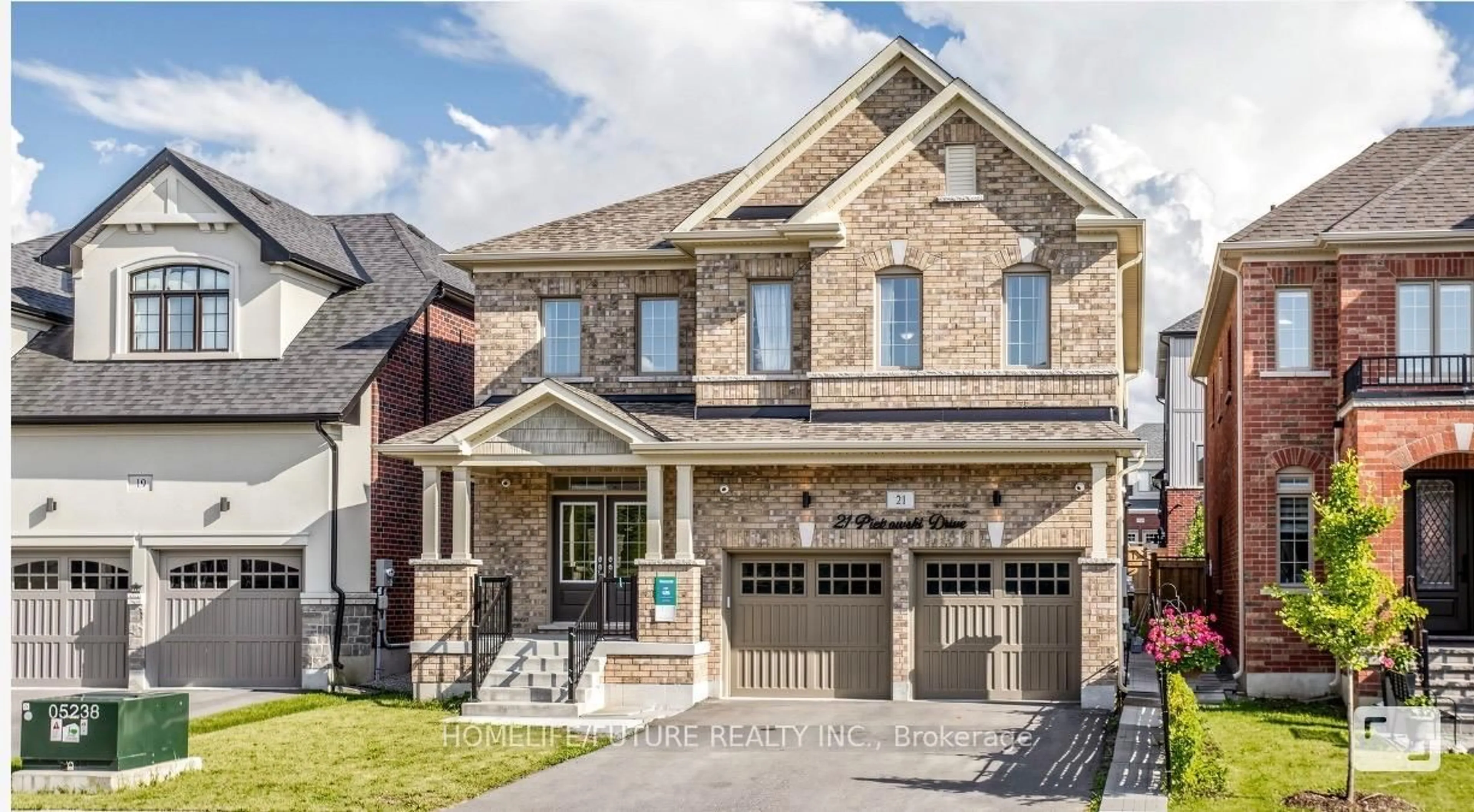 Home with brick exterior material, street for 21 Pietrowski Dr, Georgina Ontario L4P 0J7
