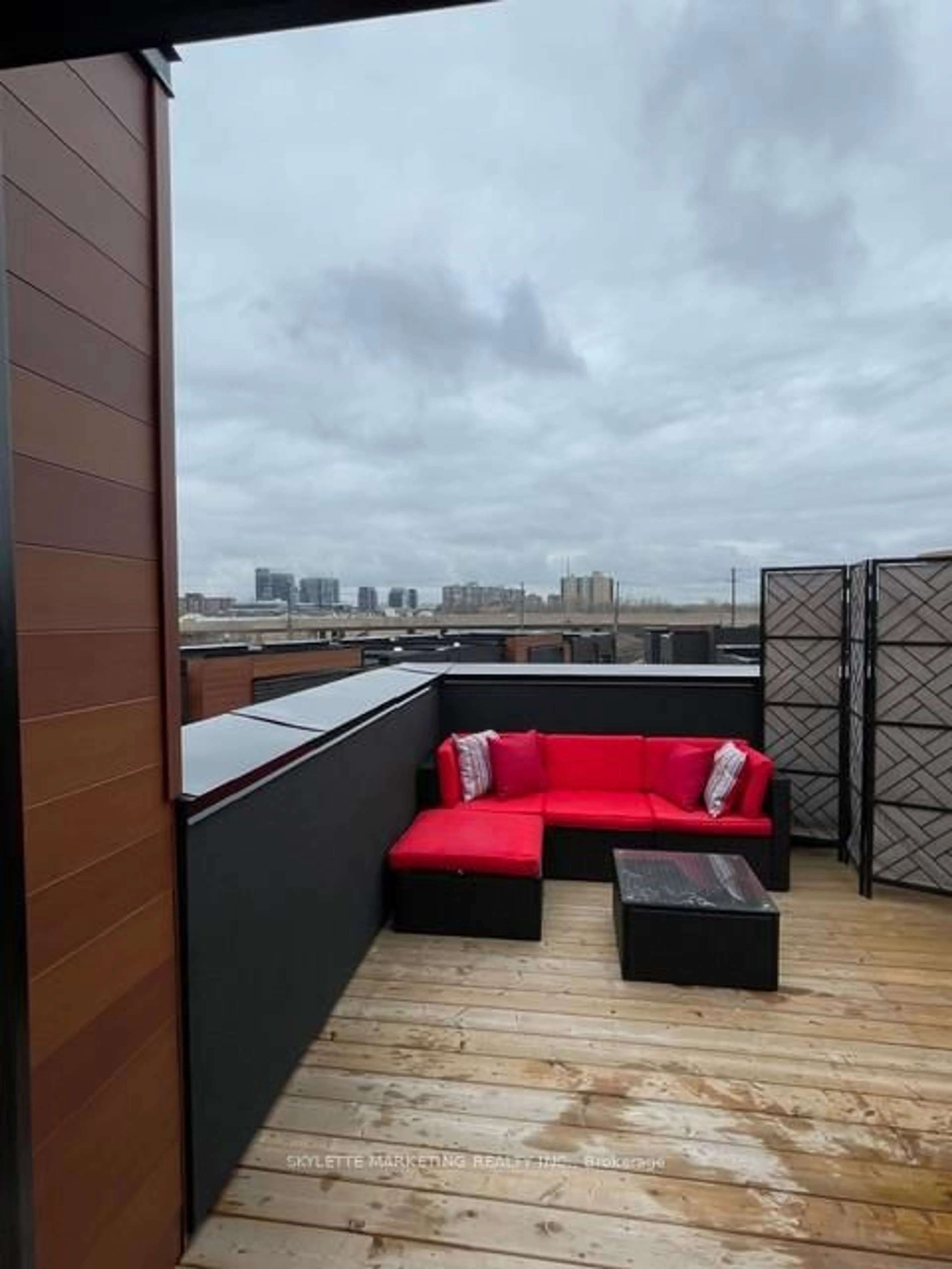 Balcony in the apartment, city buildings view from balcony for 370B Red Maple Rd #67, Richmond Hill Ontario L4C 6P5
