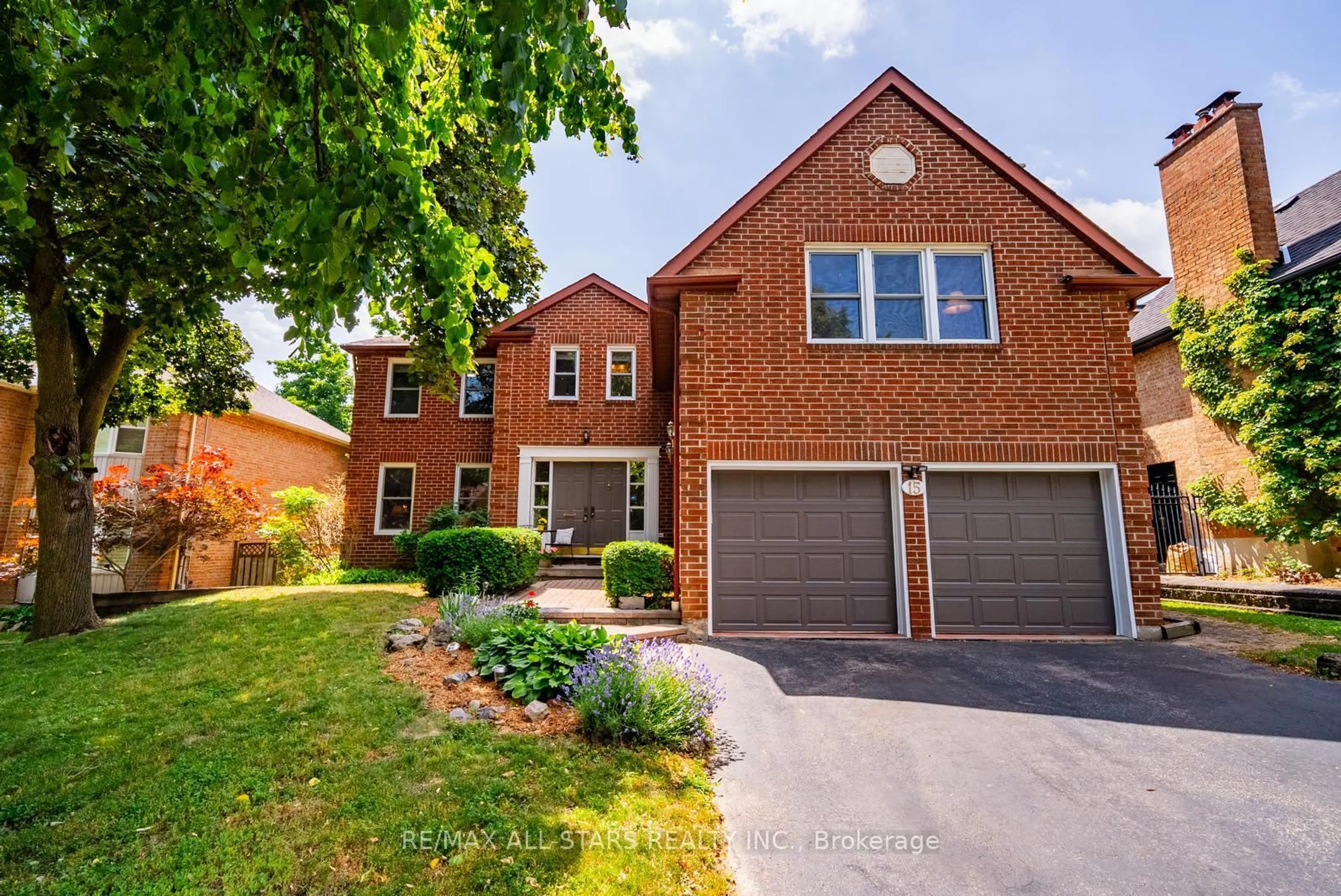 Home with brick exterior material, street for 15 Hare Crt, Markham Ontario L3P 4K5