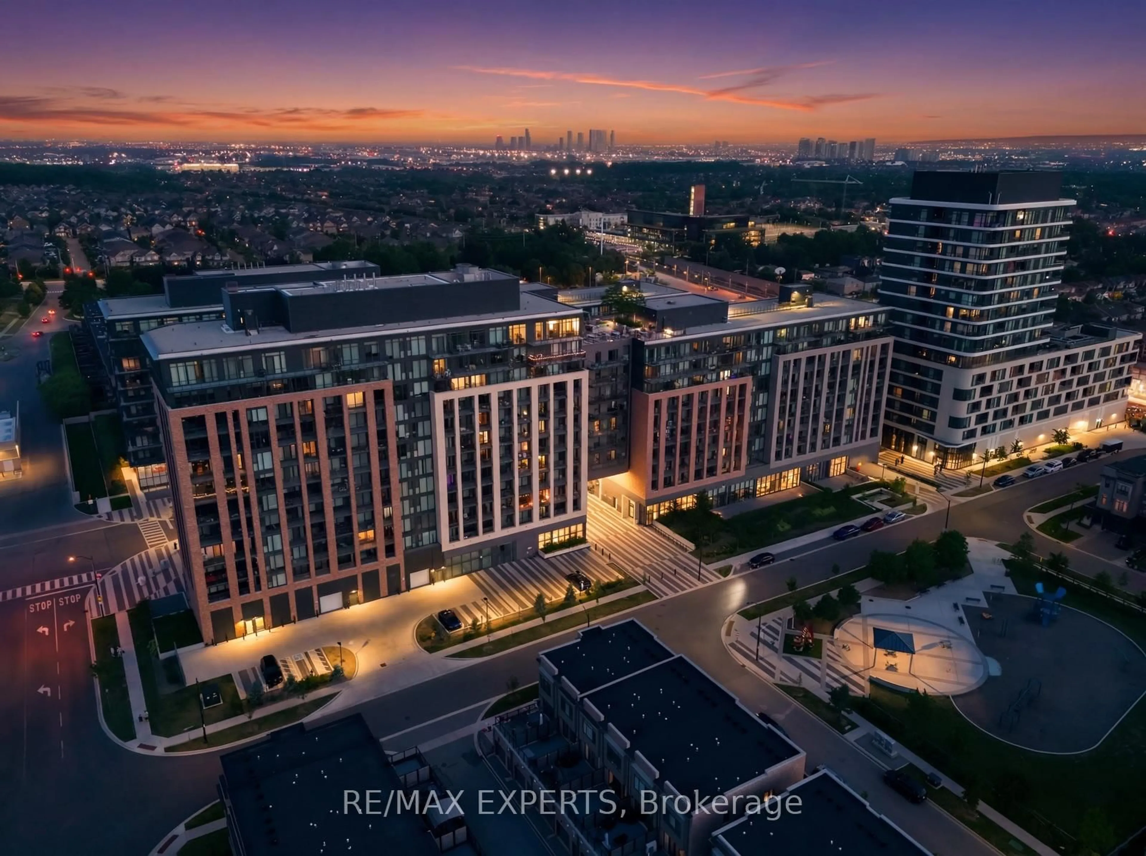 A pic from outside/outdoor area/front of a property/back of a property/a pic from drone, city buildings view from balcony for 100 Eagle Rock Way #PH1210, Vaughan Ontario L6A 5B9