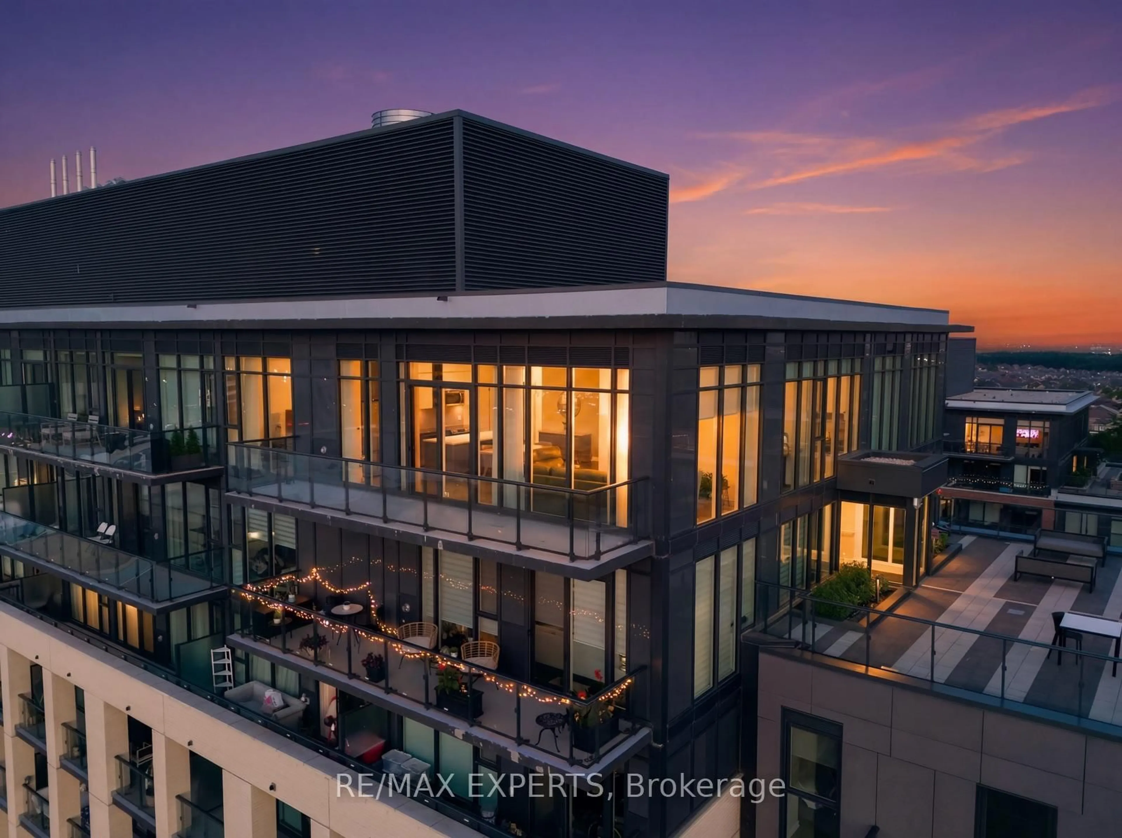 A pic from outside/outdoor area/front of a property/back of a property/a pic from drone, city buildings view from balcony for 100 Eagle Rock Way #PH1210, Vaughan Ontario L6A 5B9