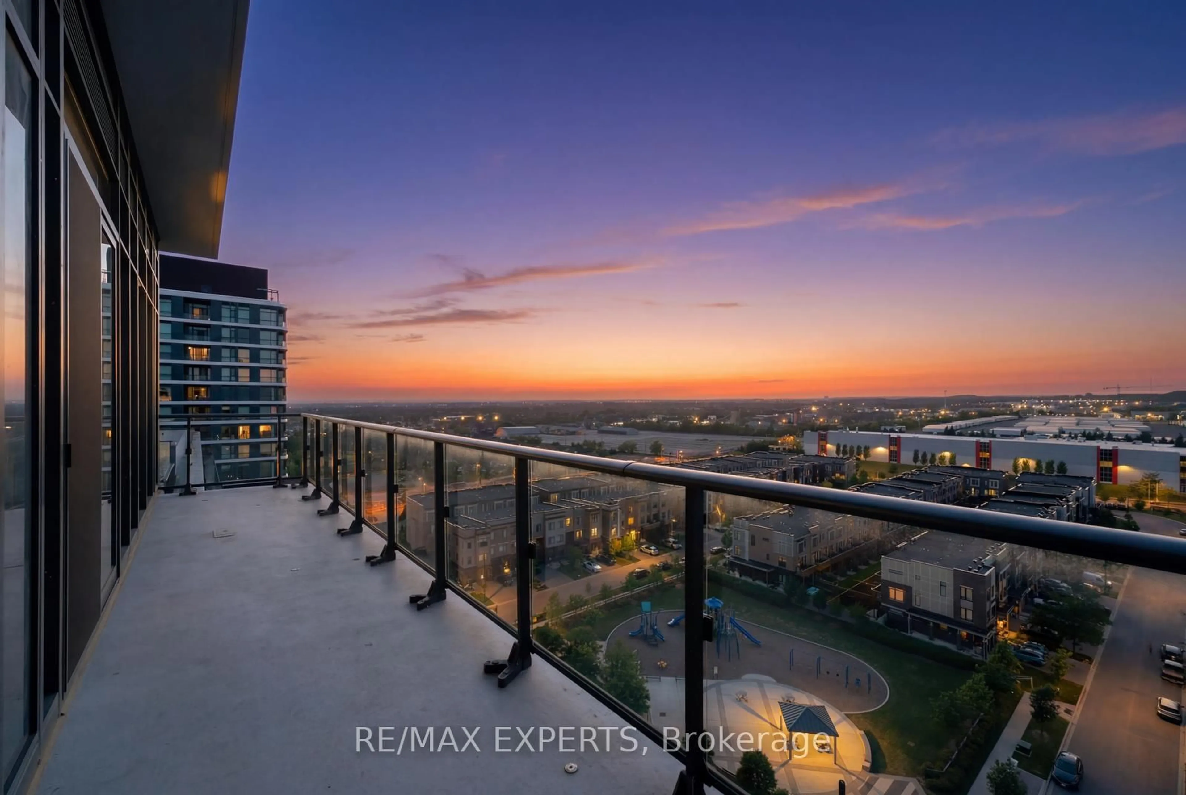 A pic from outside/outdoor area/front of a property/back of a property/a pic from drone, city buildings view from balcony for 100 Eagle Rock Way #PH1210, Vaughan Ontario L6A 5B9