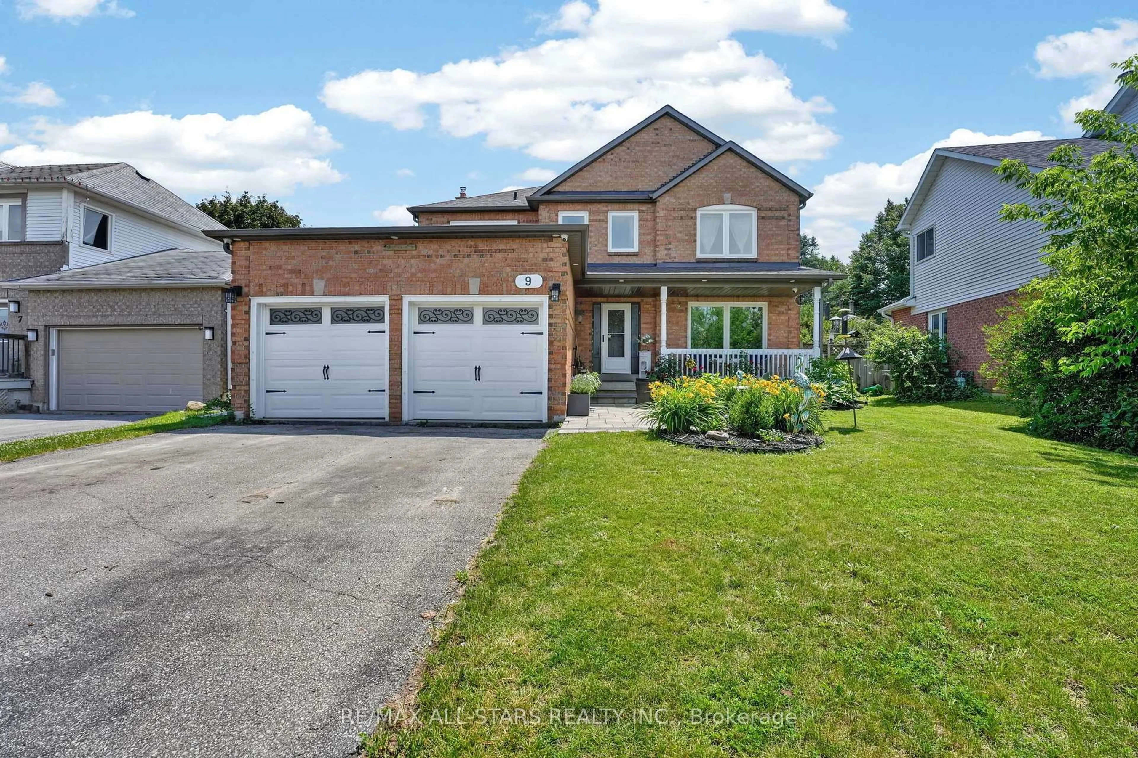 Home with brick exterior material, street for 9 Fontaine Dr, Georgina Ontario L4P 3P2