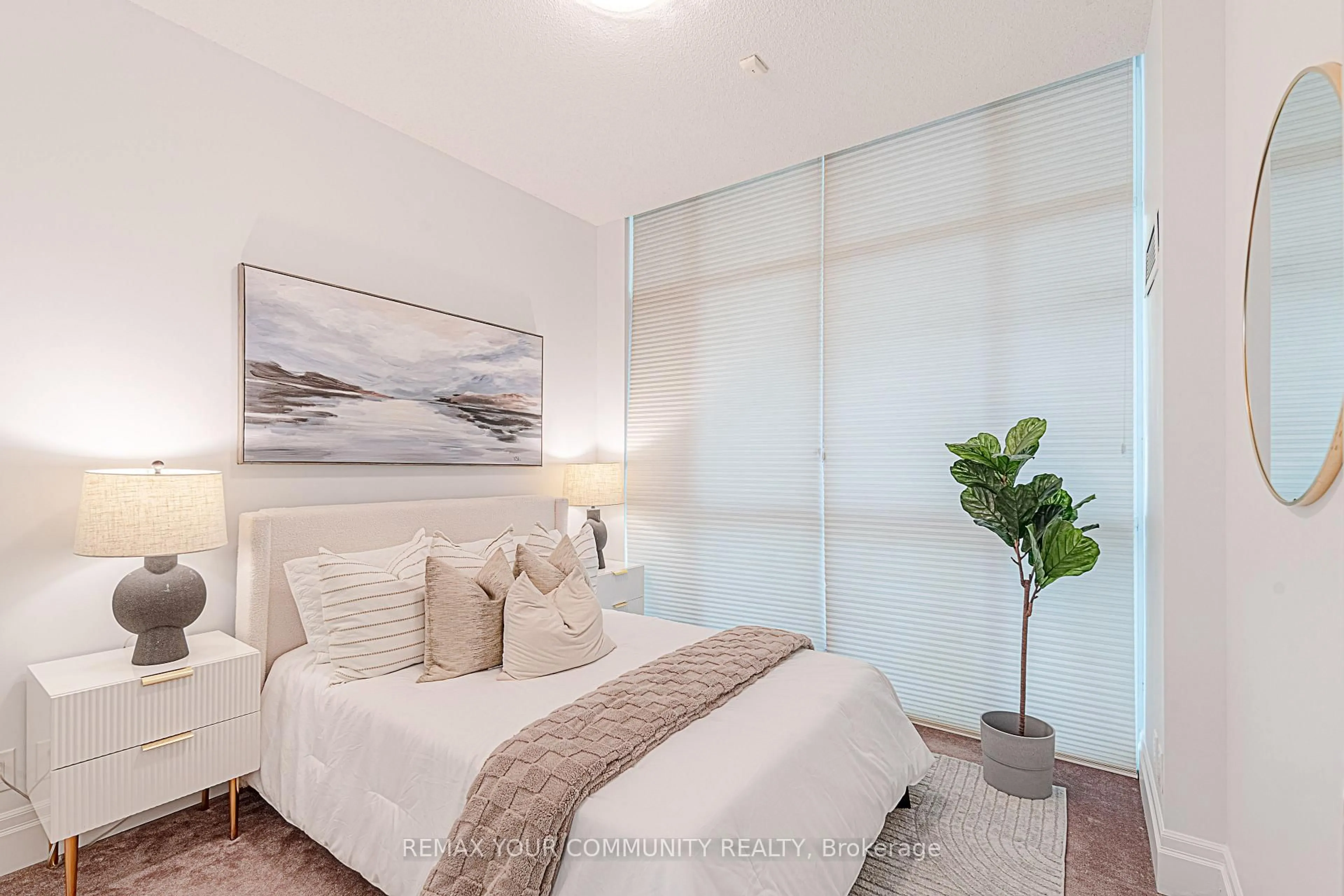 Bedroom with bed, unknown for 39 Upper Duke Cres #102, Markham Ontario L6G 0B8