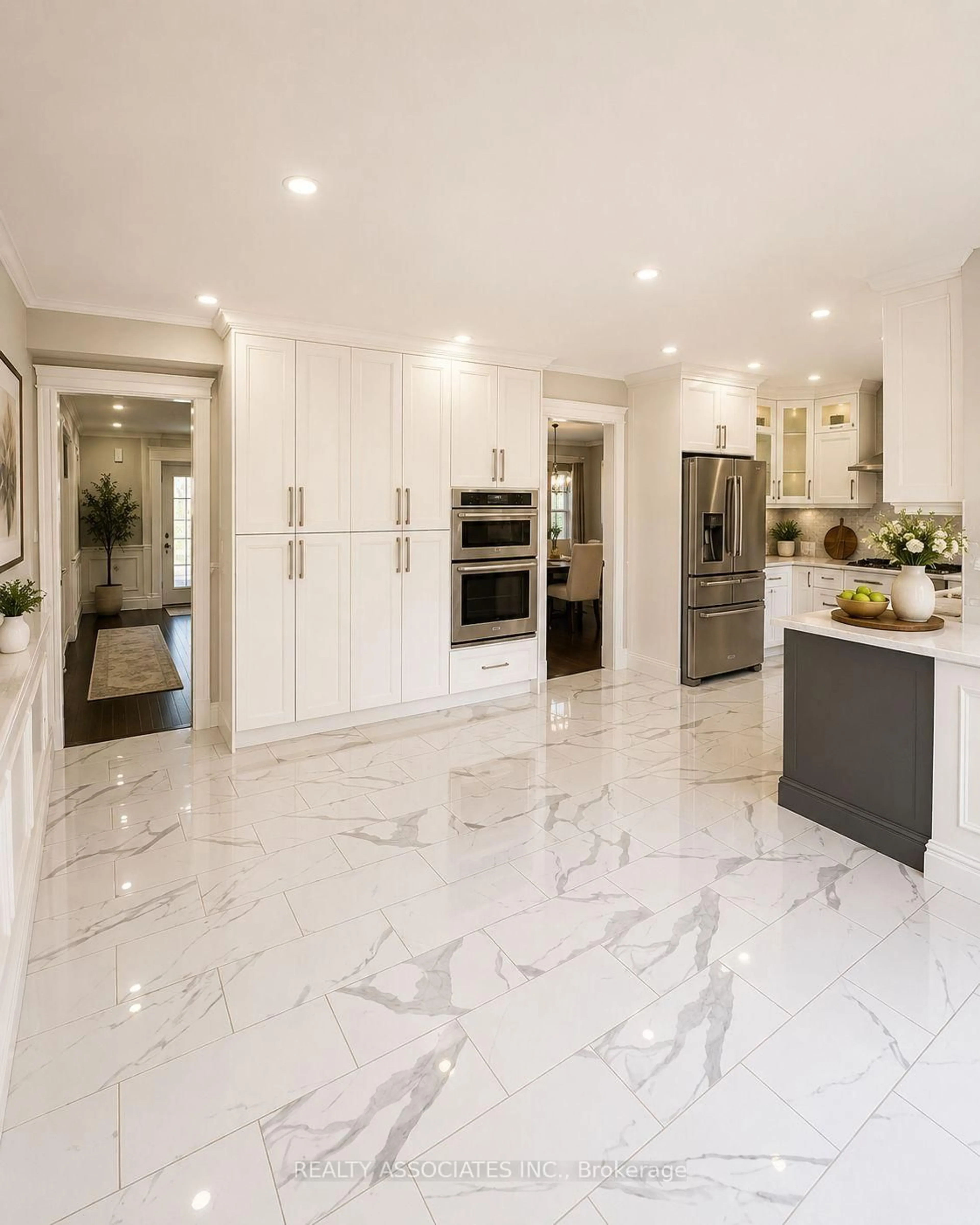 Contemporary kitchen, ceramic/tile floor for 96 Zinnia Pl, Vaughan Ontario L4L 6G7