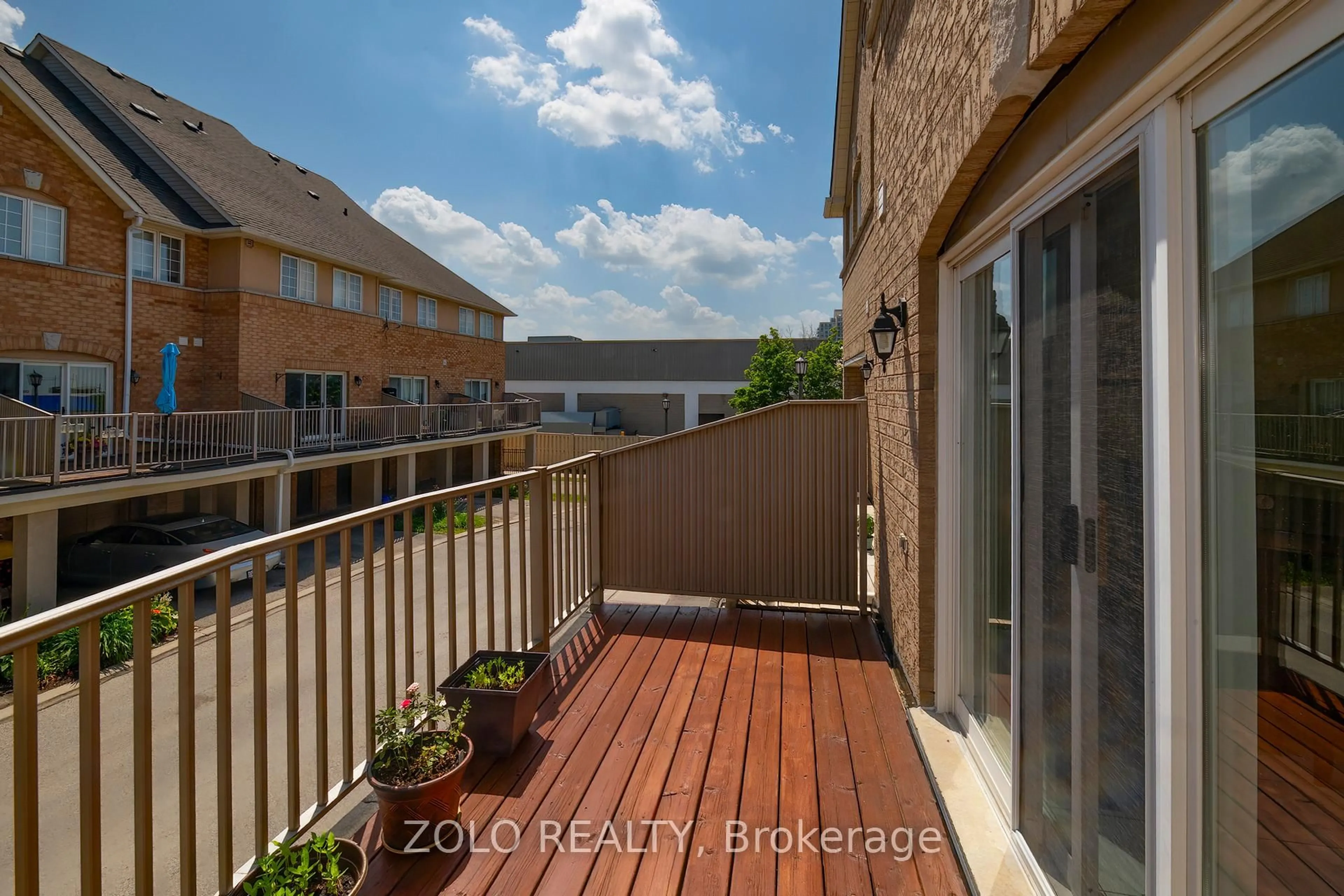 Balcony in the apartment, city buildings view from balcony for 23 Observatory Lane #26, Richmond Hill Ontario L4C 0M7
