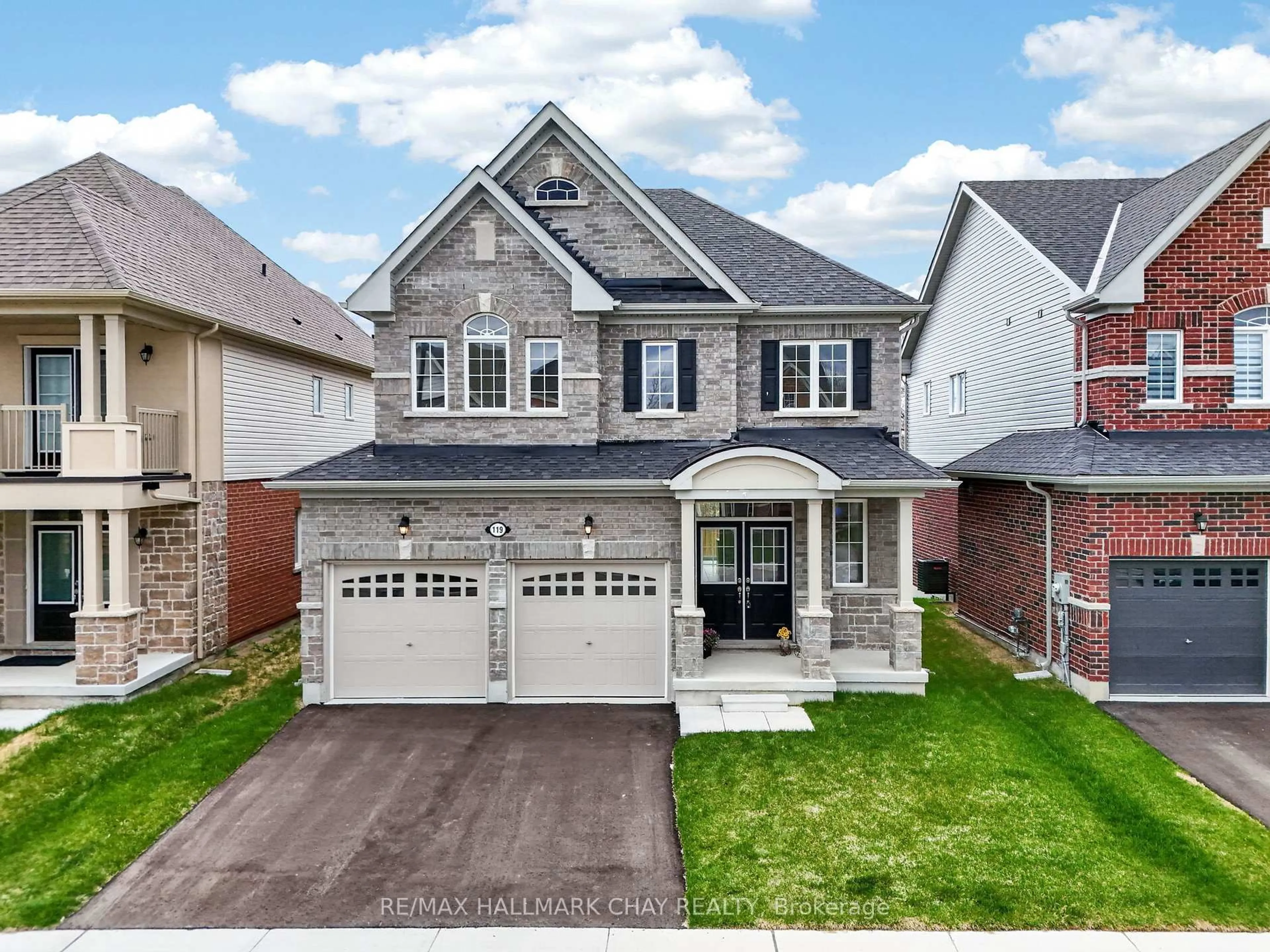 Home with brick exterior material, street for 119 Cliff Thompson Crt, Georgina Ontario L0E 1R0