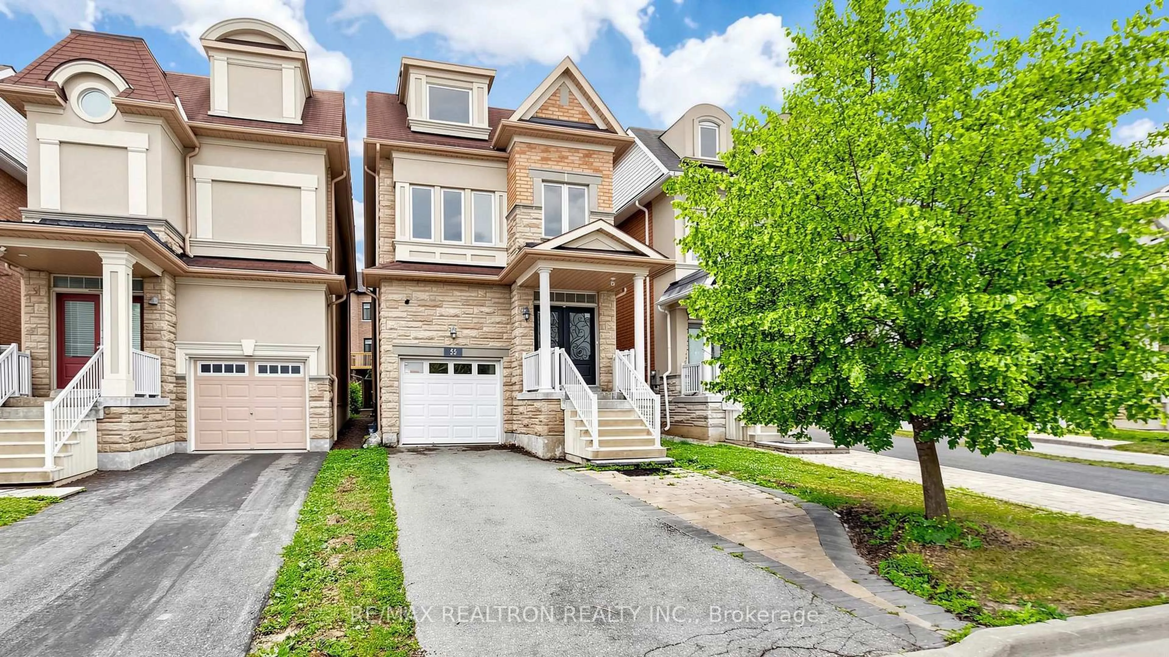 Home with brick exterior material, street for 55 Bristlewood Cres, Vaughan Ontario L4J 9K9