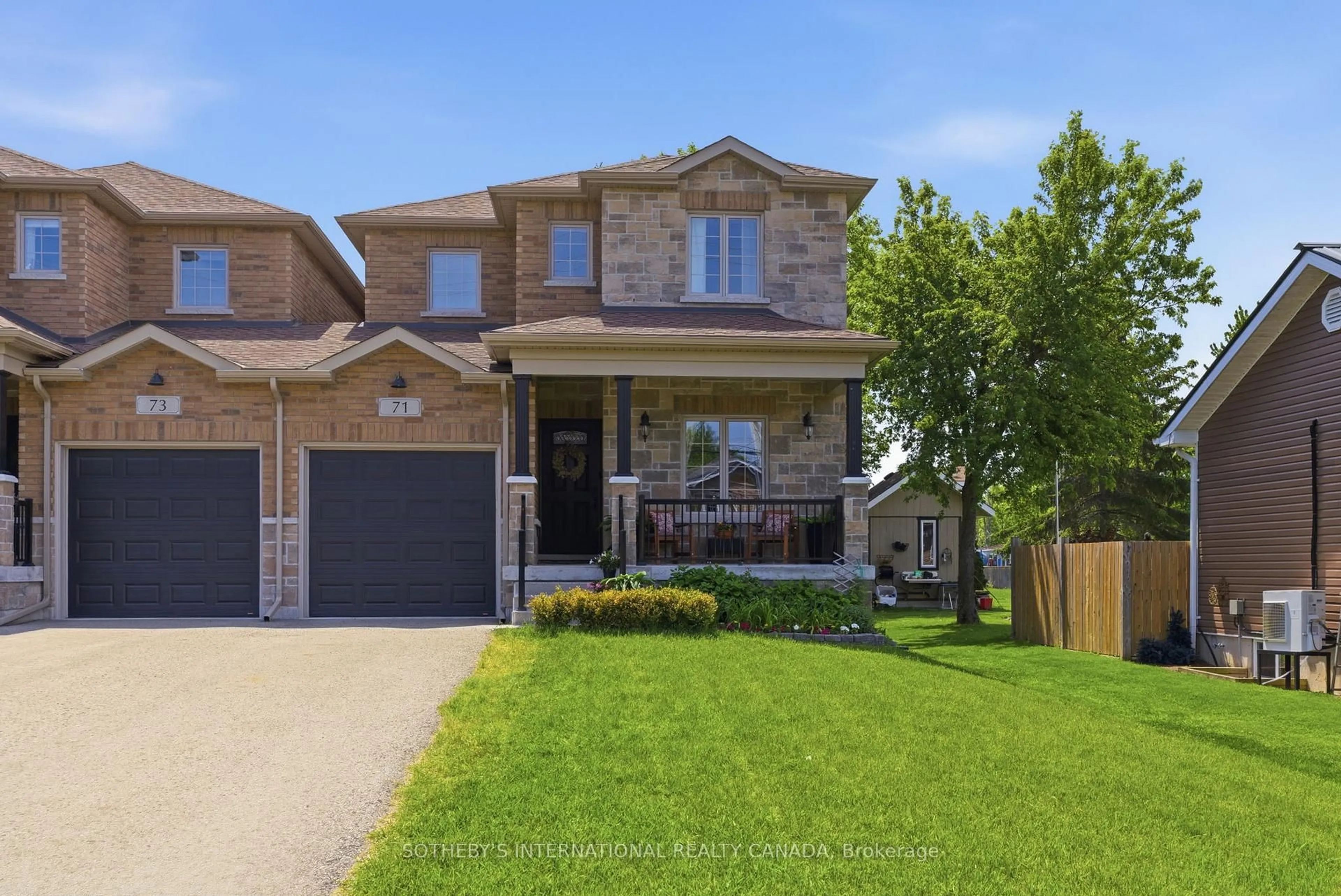 Home with brick exterior material, street for 71 Burke St, Georgina Ontario L0E 1R0
