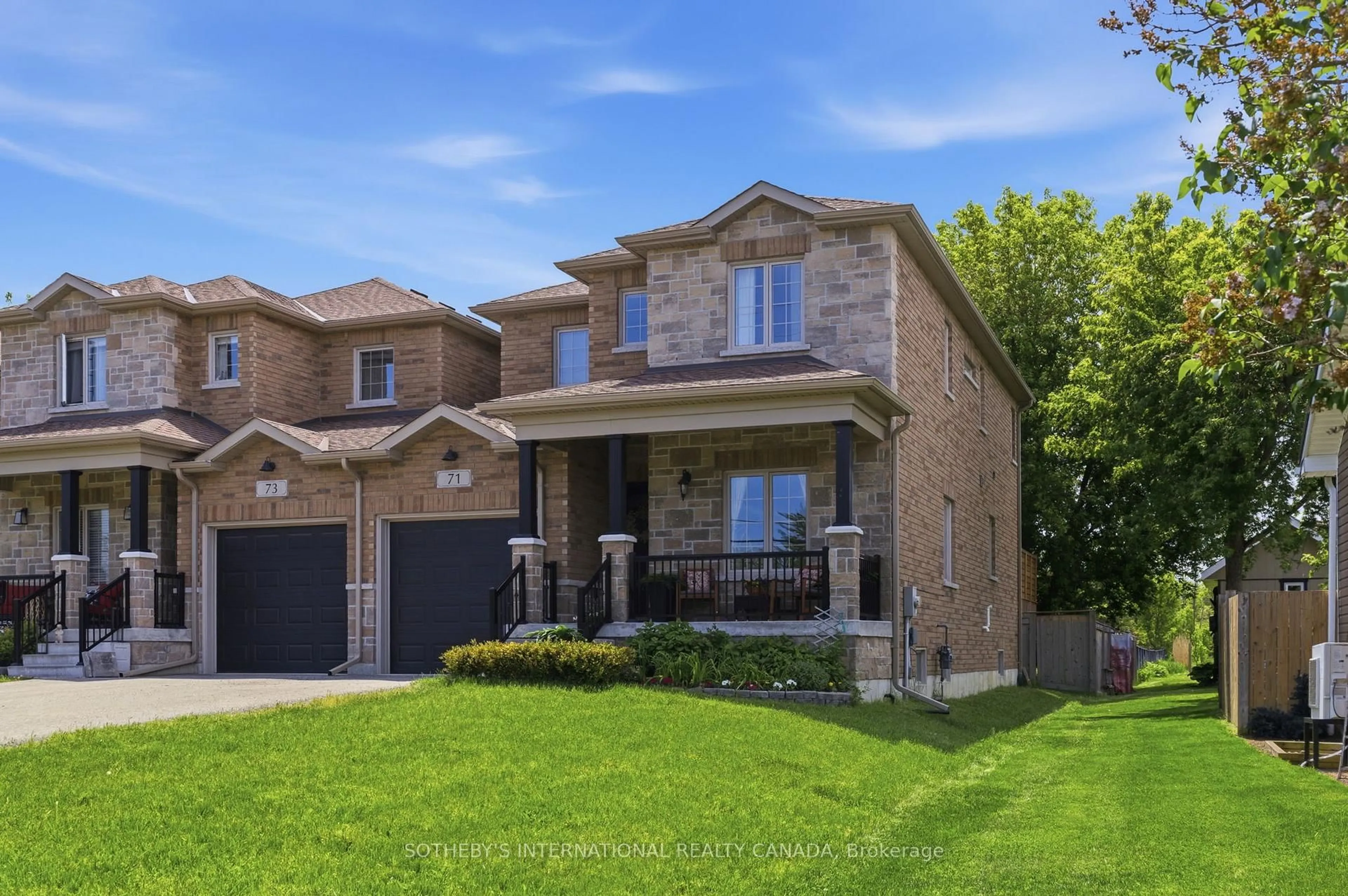 Home with brick exterior material, street for 71 Burke St, Georgina Ontario L0E 1R0