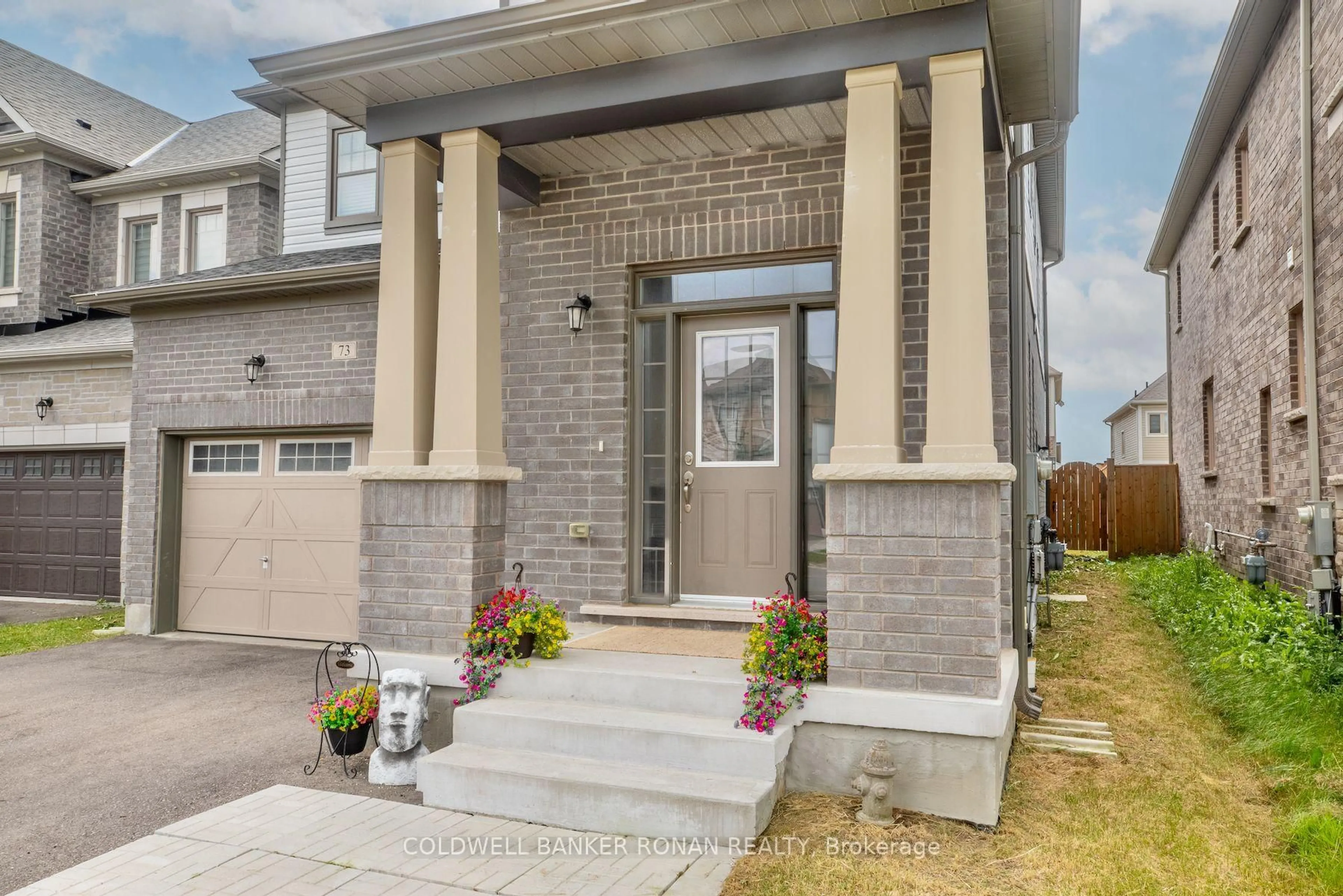 Home with brick exterior material, street for 73 Peacock Tr, New Tecumseth Ontario L9R 0T7