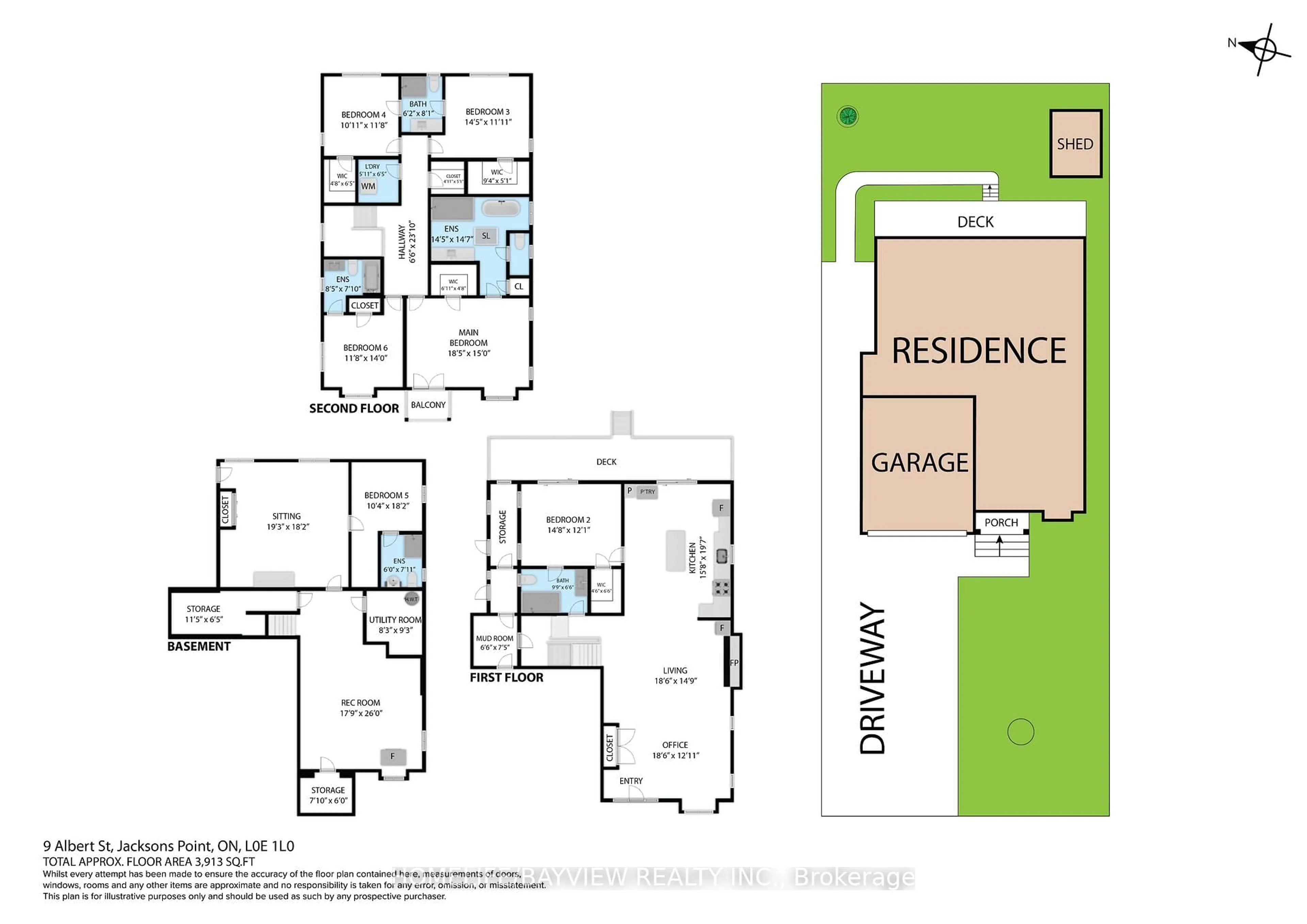 Floor plan for 9 Albert St, Georgina Ontario L0E 1L0