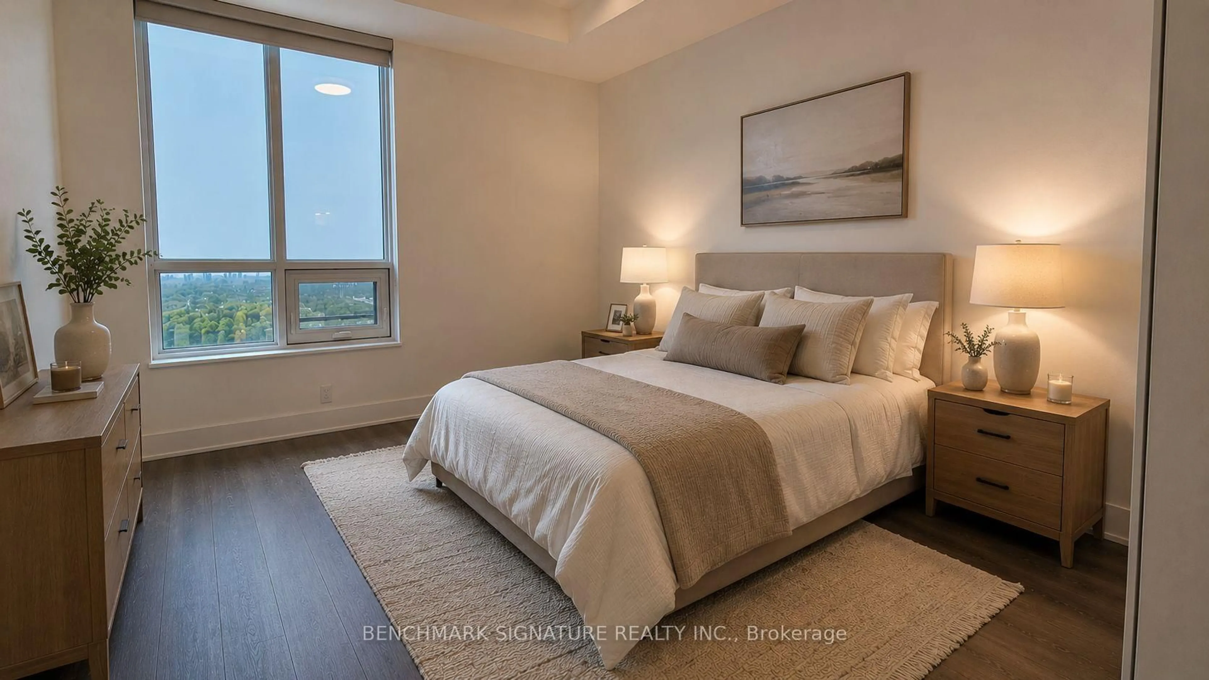 Bedroom with bed, unknown for 38 Gandhi Lane #3605, Markham Ontario L3T 0G9