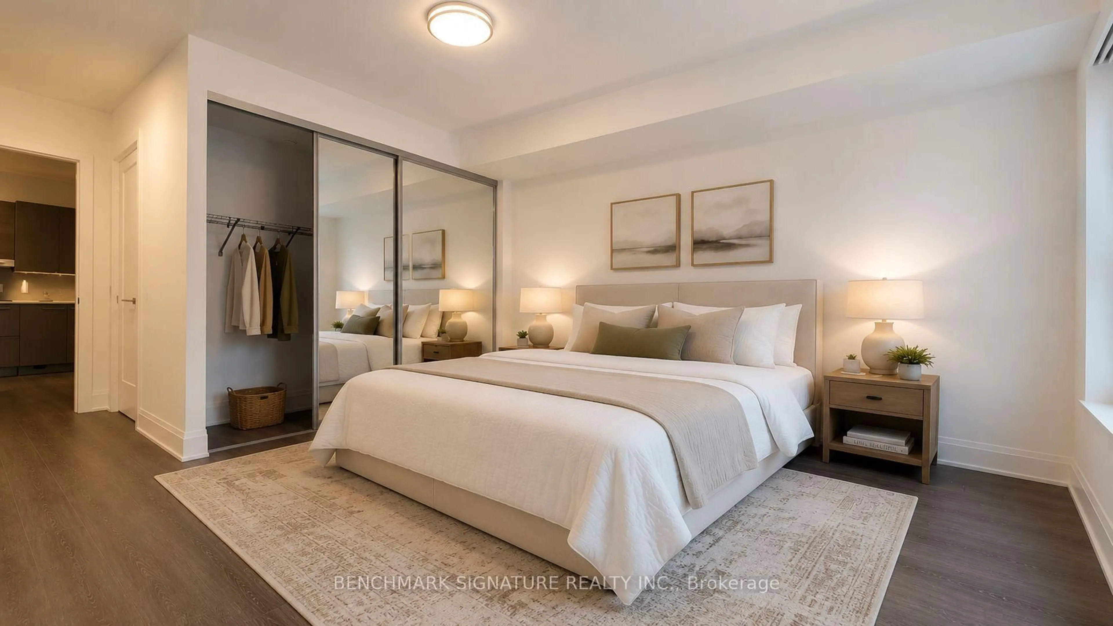 Bedroom with bed, unknown for 38 Gandhi Lane #3605, Markham Ontario L3T 0G9
