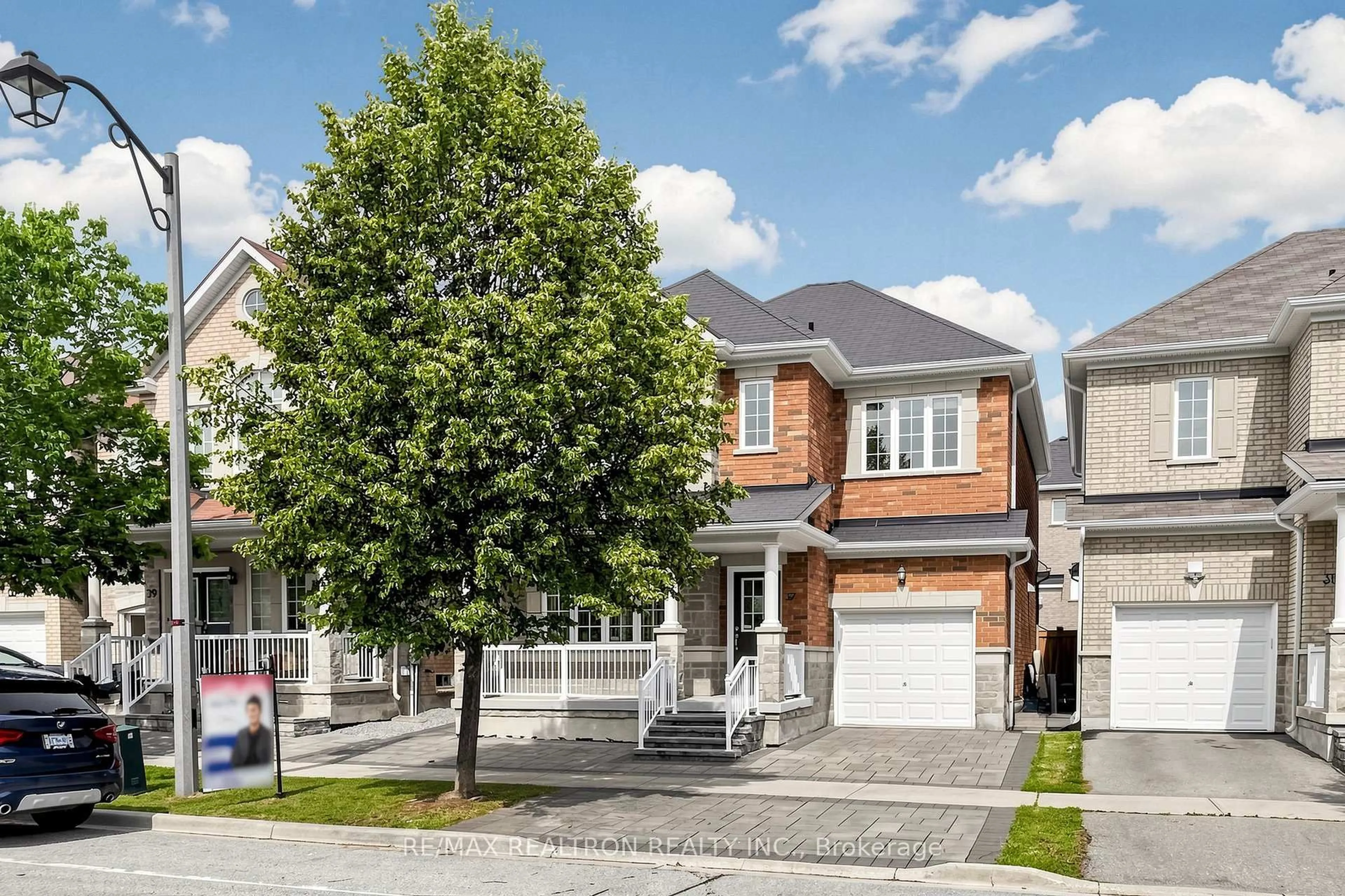 Home with brick exterior material, street for 37 Greenspire Ave, Markham Ontario L6E 0N2