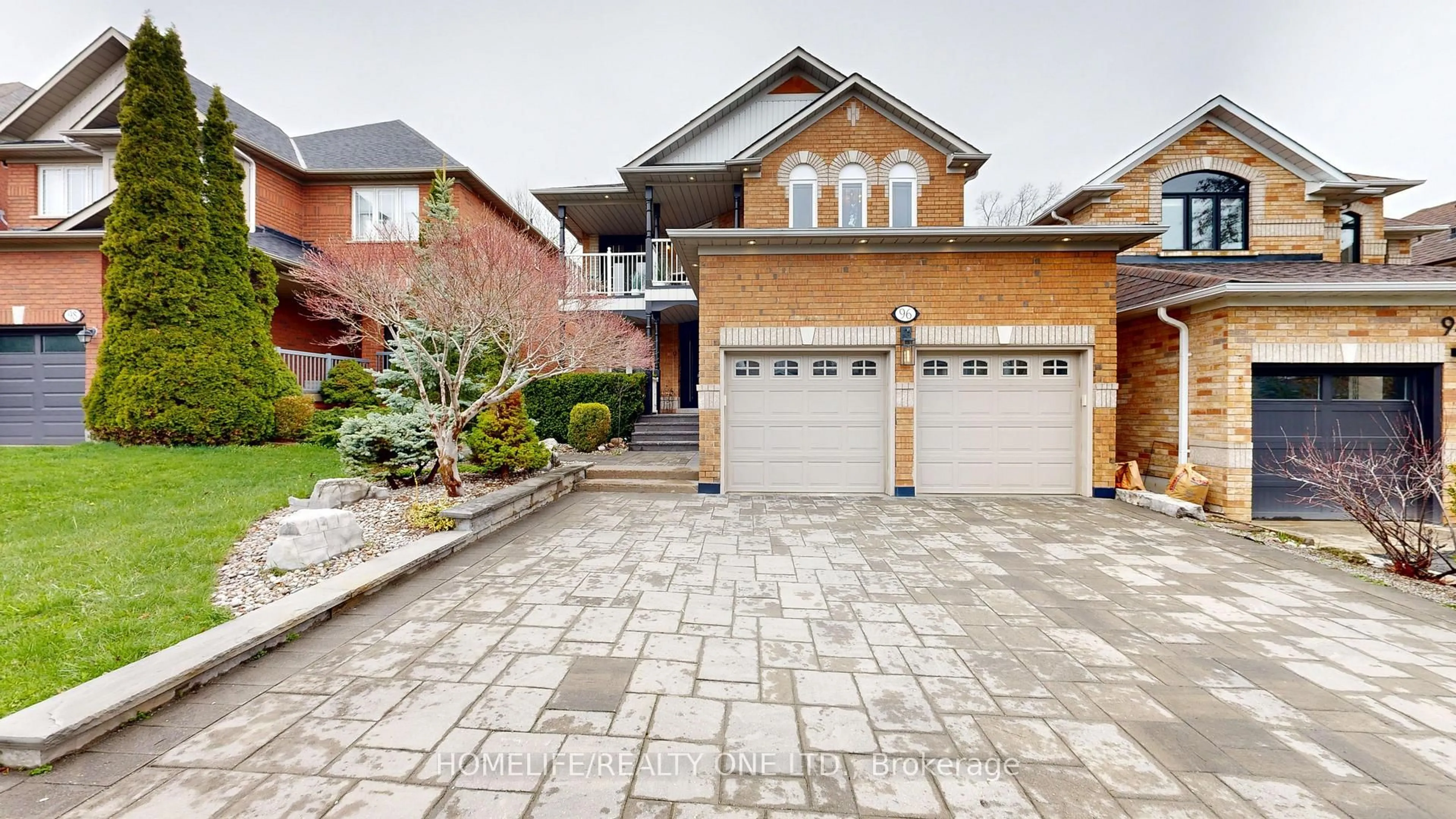Home with brick exterior material, street for 96 Estate Garden Dr, Richmond Hill Ontario L4E 3V6