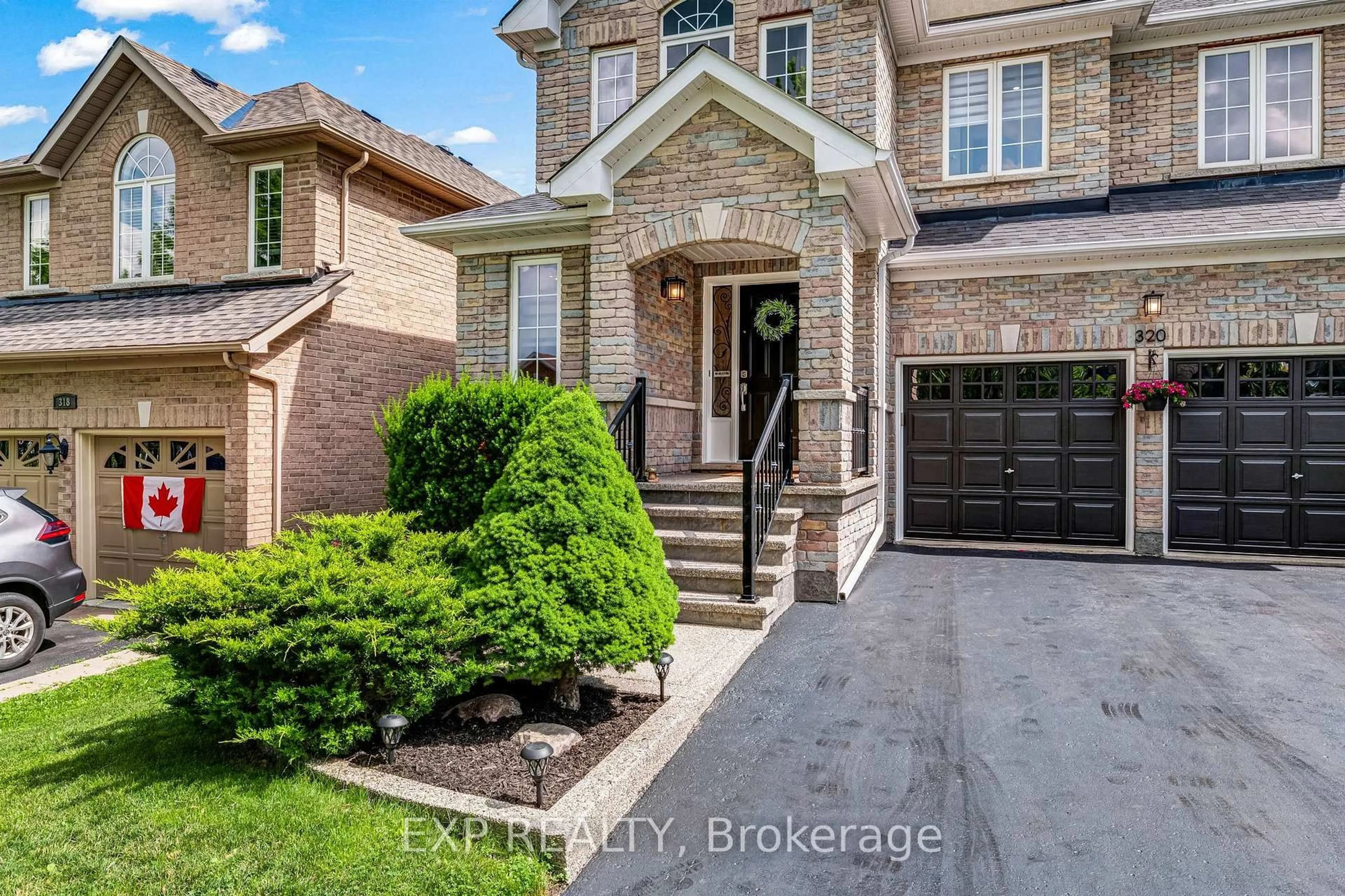 Home with brick exterior material, street for 320 Dowson Loop, Newmarket Ontario L3X 3G2