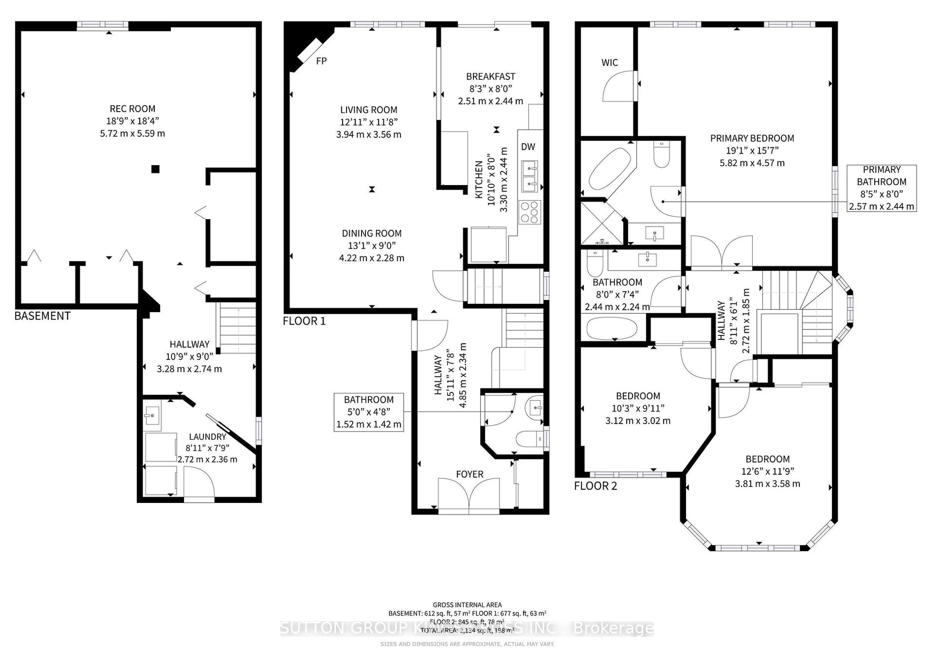 Floor plan for 63 Mistleflower Crt, Richmond Hill Ontario L4E 3T9