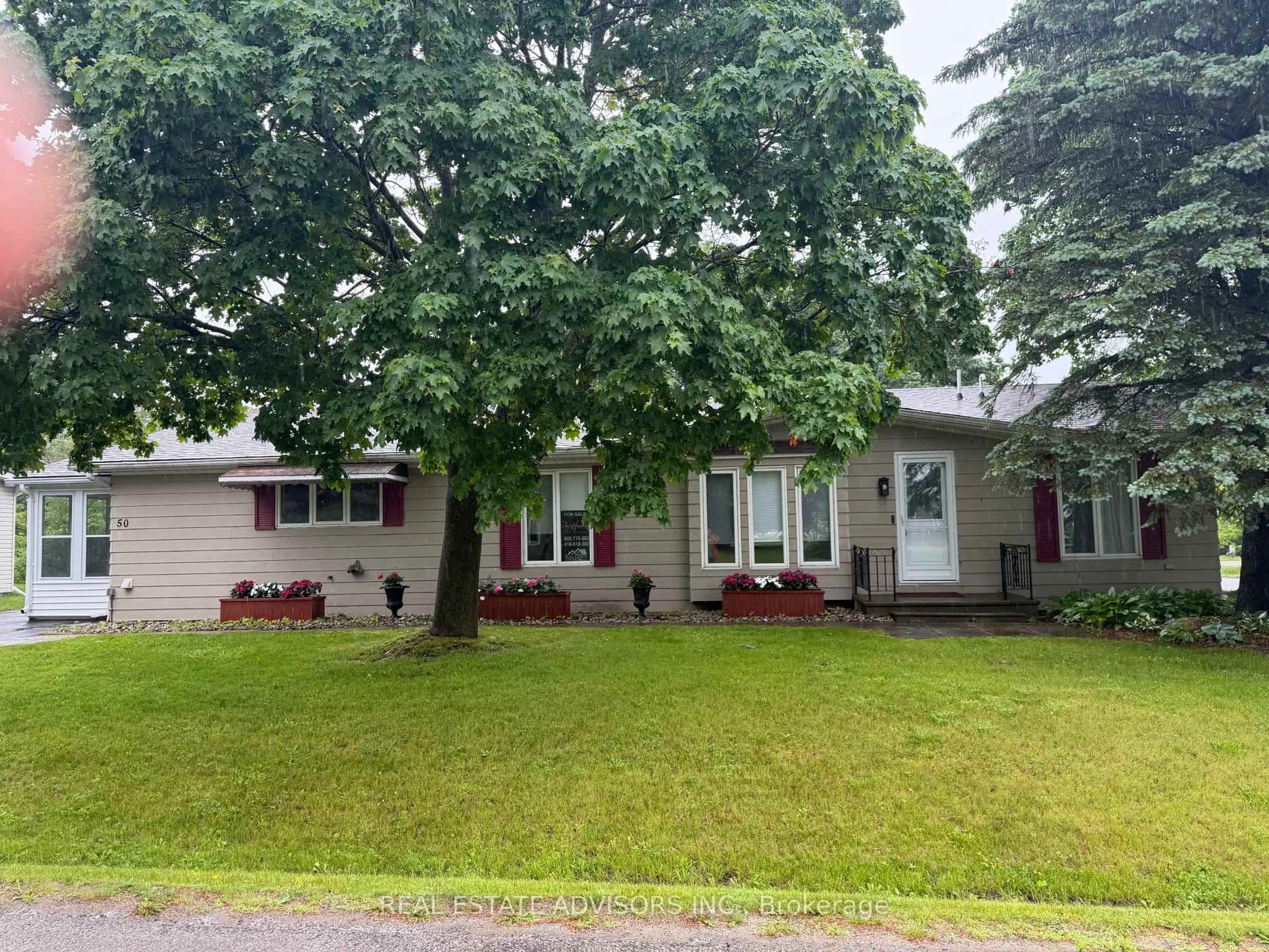 Home with vinyl exterior material, street for 50 Juno Cres, Georgina Ontario L0E 1R0