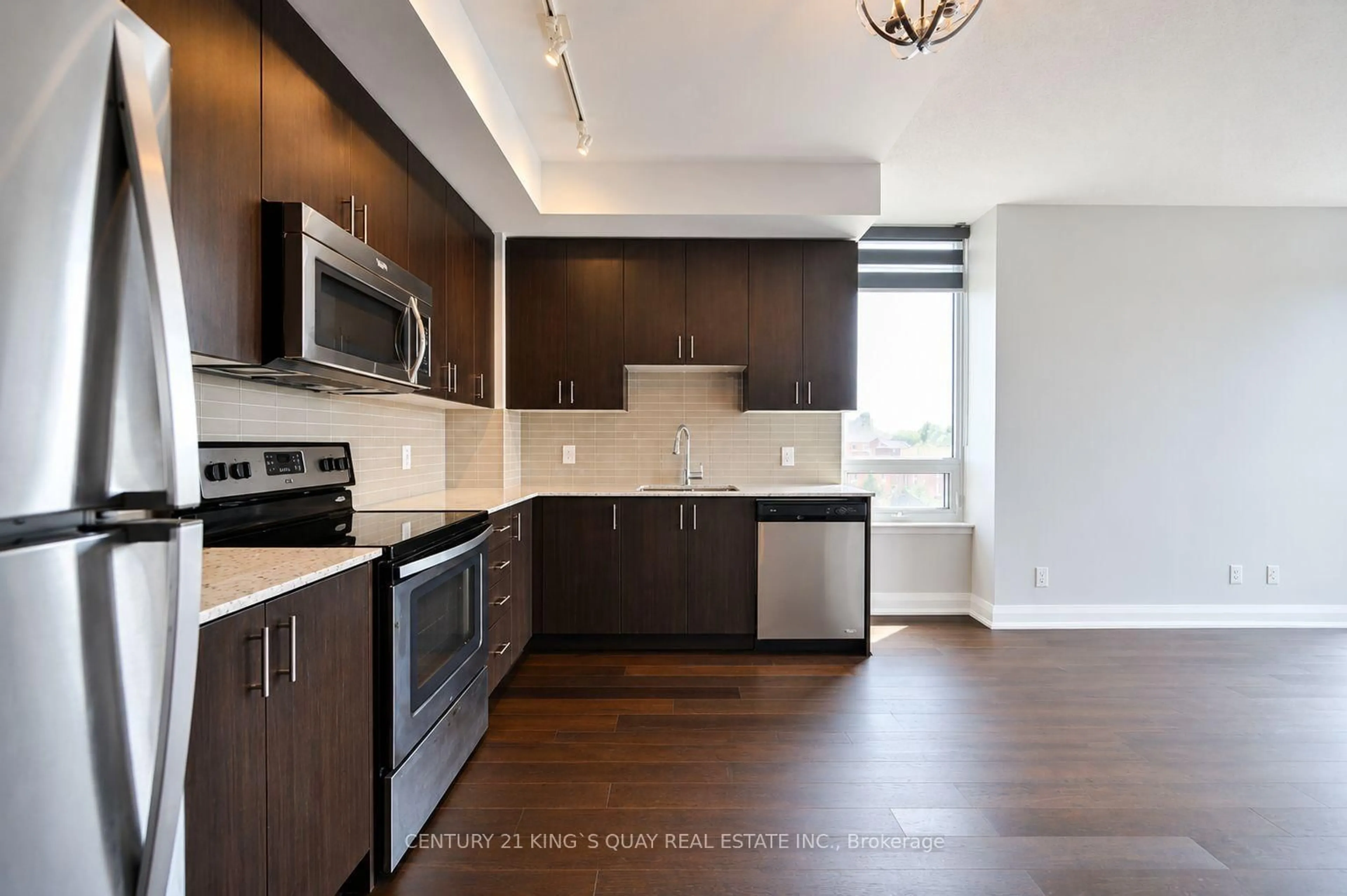 Open concept kitchen, unknown for 9582 Markham Rd #512, Markham Ontario L6E 0T5