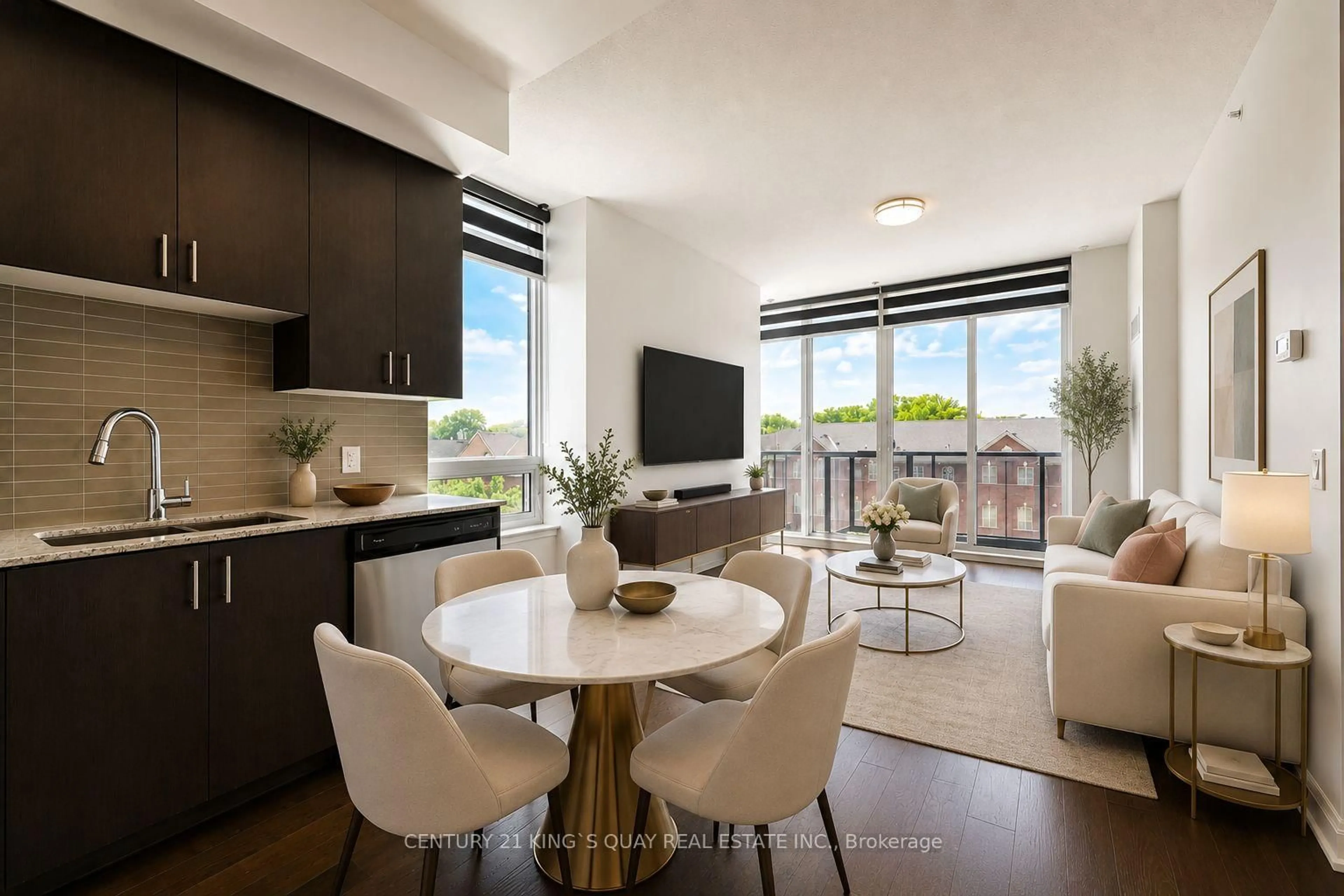 Open concept kitchen, unknown for 9582 Markham Rd #512, Markham Ontario L6E 0T5