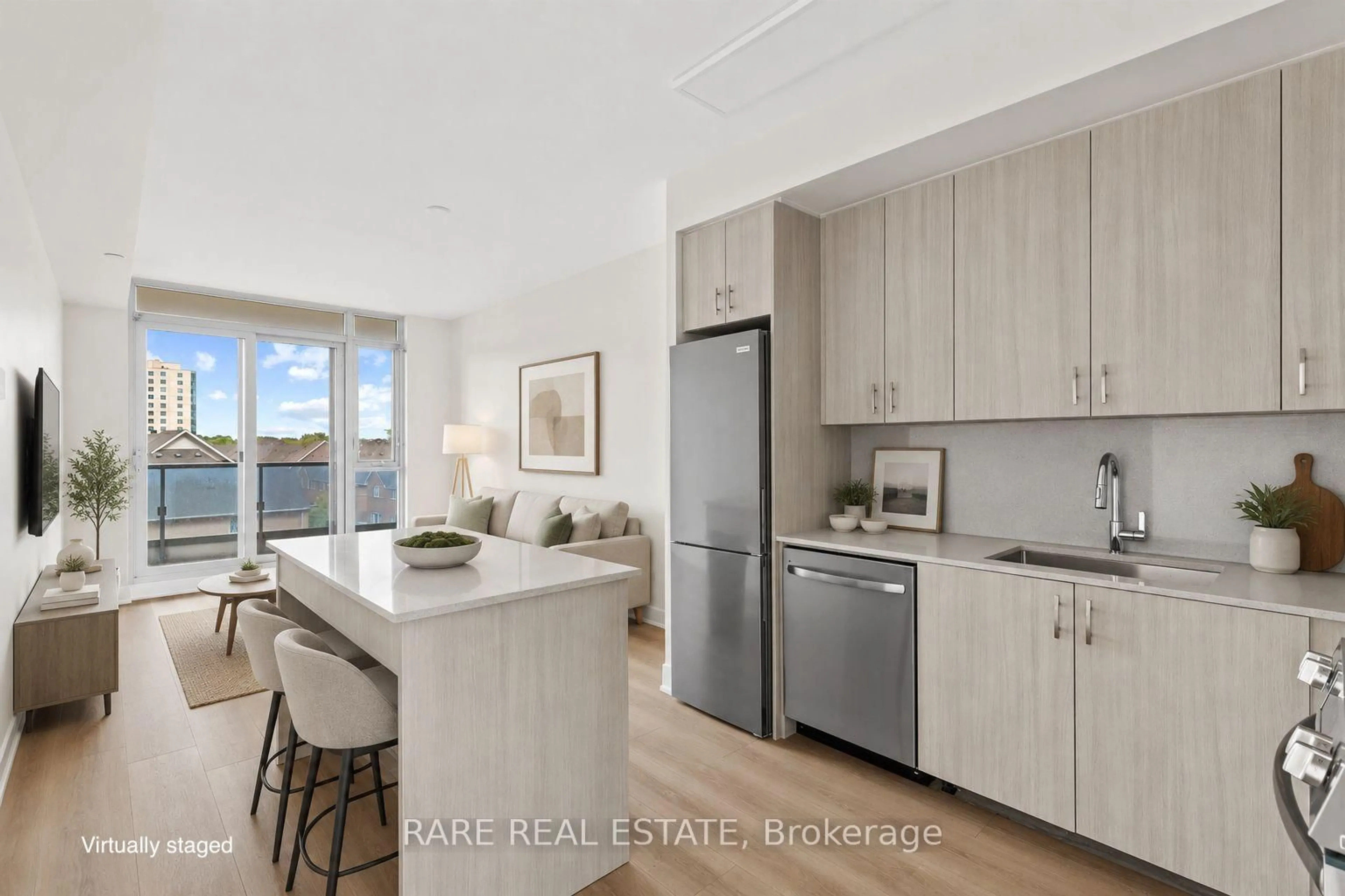 Open concept kitchen, unknown for 9471 Yonge St #533, Richmond Hill Ontario L4C 0Z5