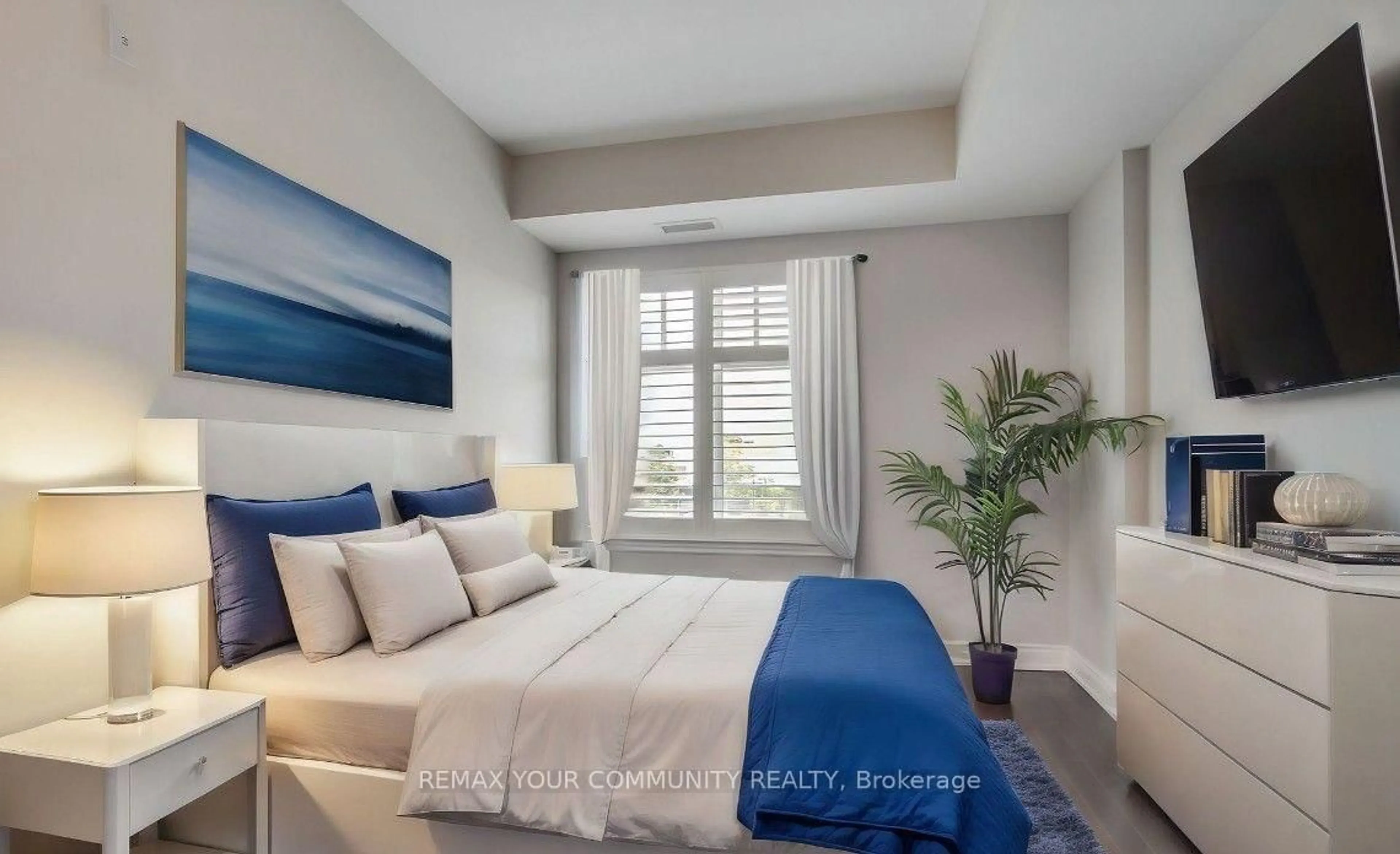 Bedroom with bed, unknown for 10211 Keele St #211, Vaughan Ontario L6A 4R7