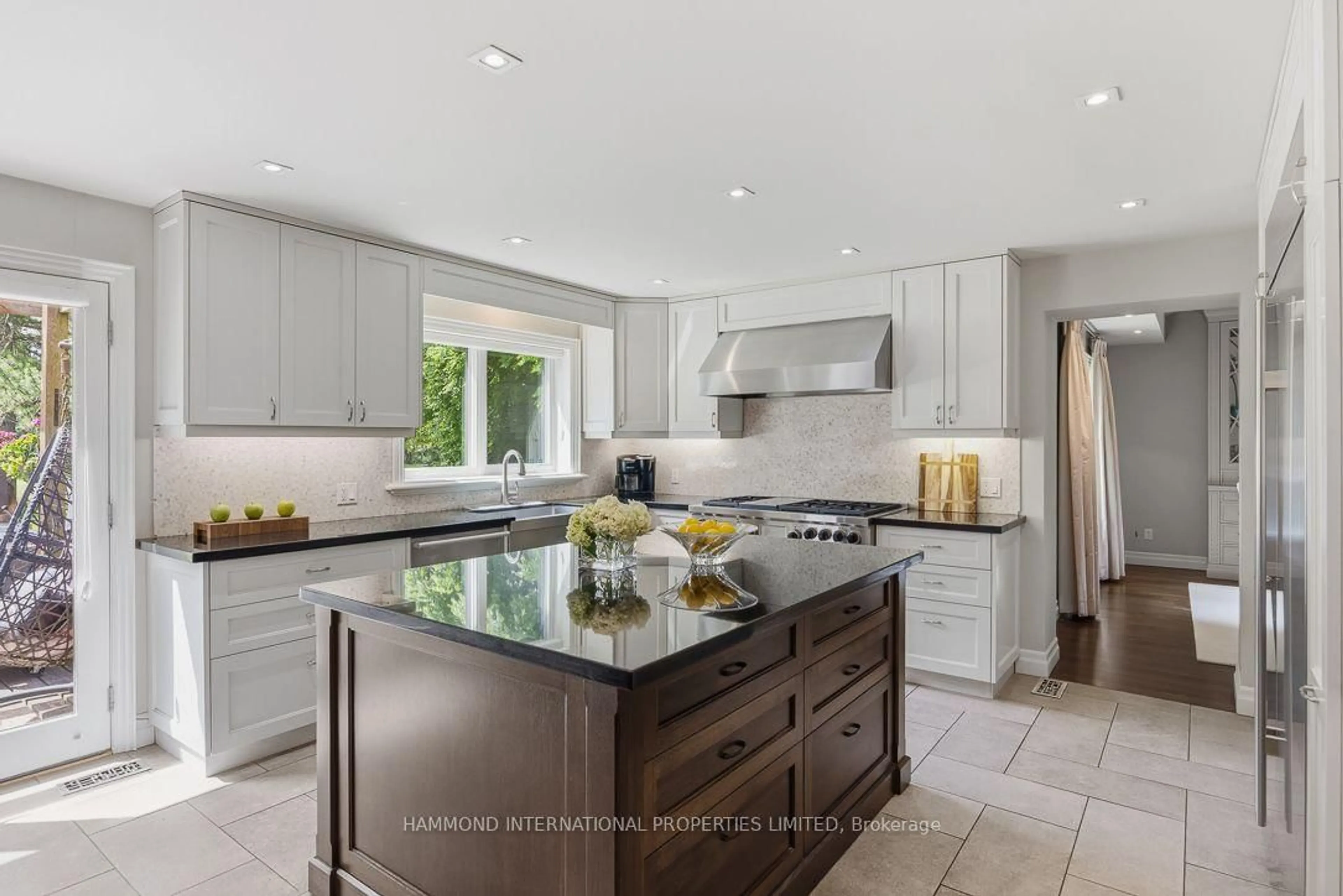 Contemporary kitchen, ceramic/tile floor for 19 Fairway Heights Cres, Markham Ontario L3T 1K1