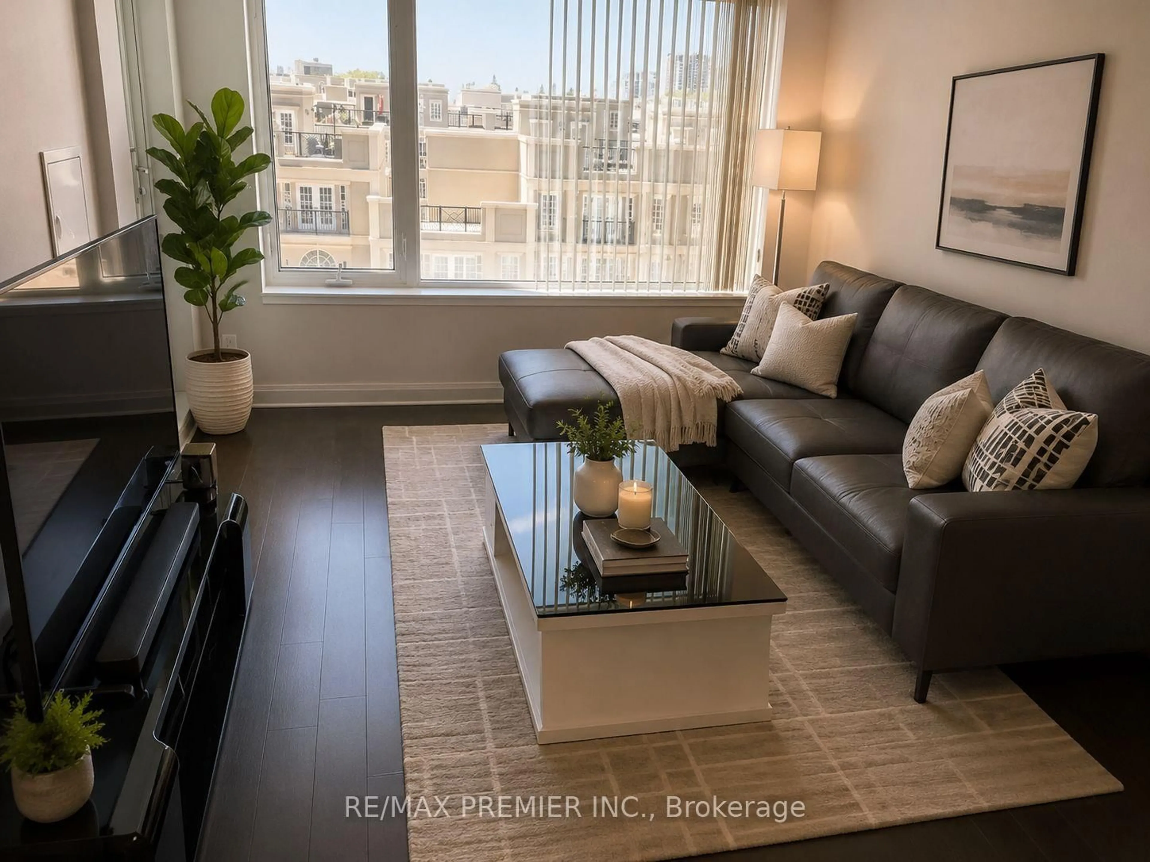 Living room with furniture, unknown for 8110 Birchmount Rd #506, Markham Ontario L6G 0E3