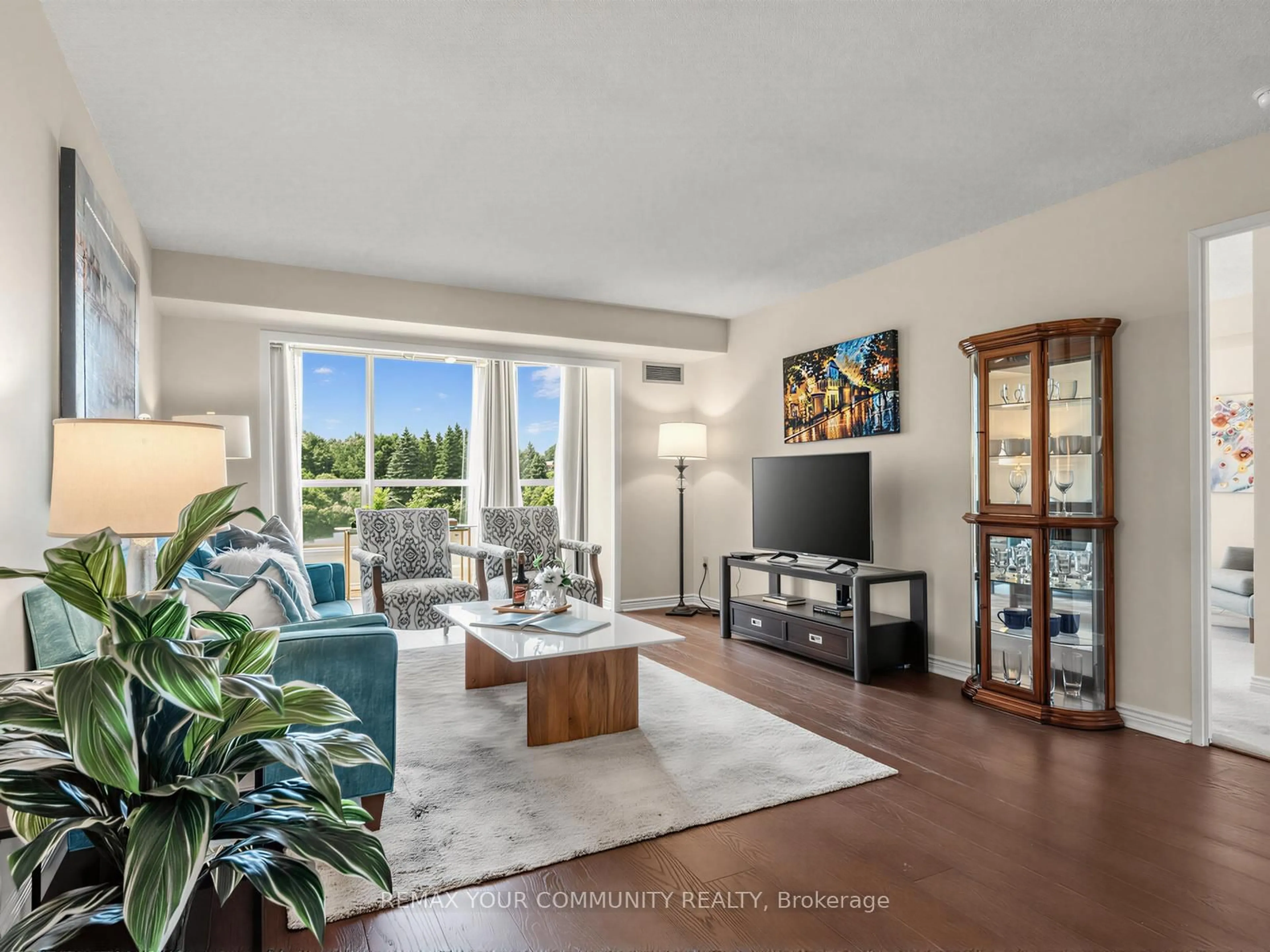 Living room with furniture, unknown for 1 Clark Ave #612, Vaughan Ontario L4J 7Y6