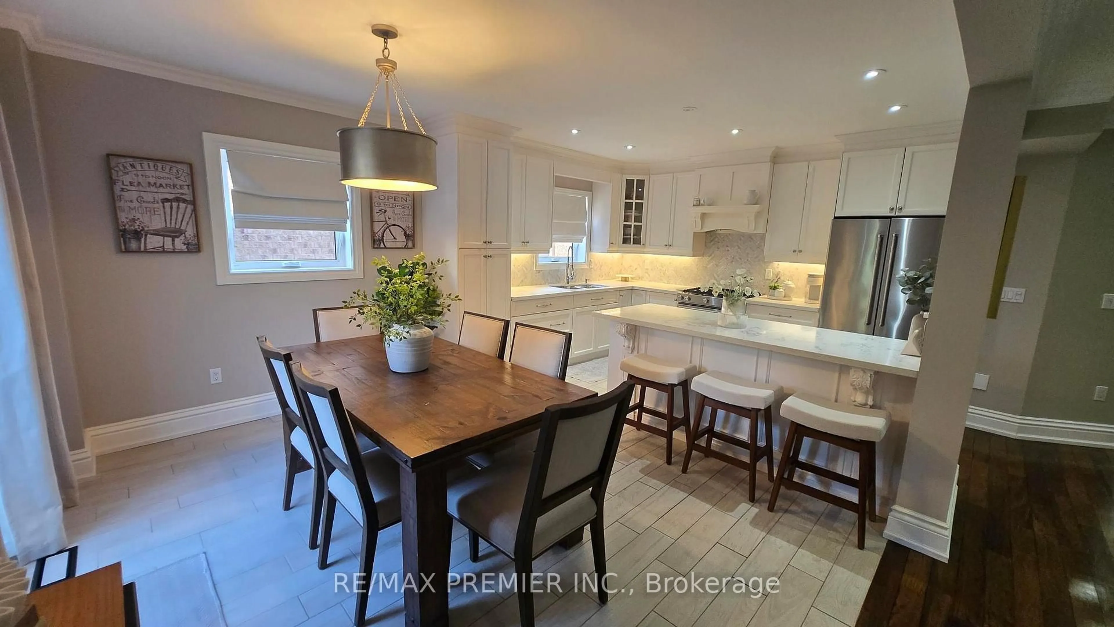 Open concept kitchen, ceramic/tile floor for 178 Buena Vista Dr, Vaughan Ontario L4H 1T7