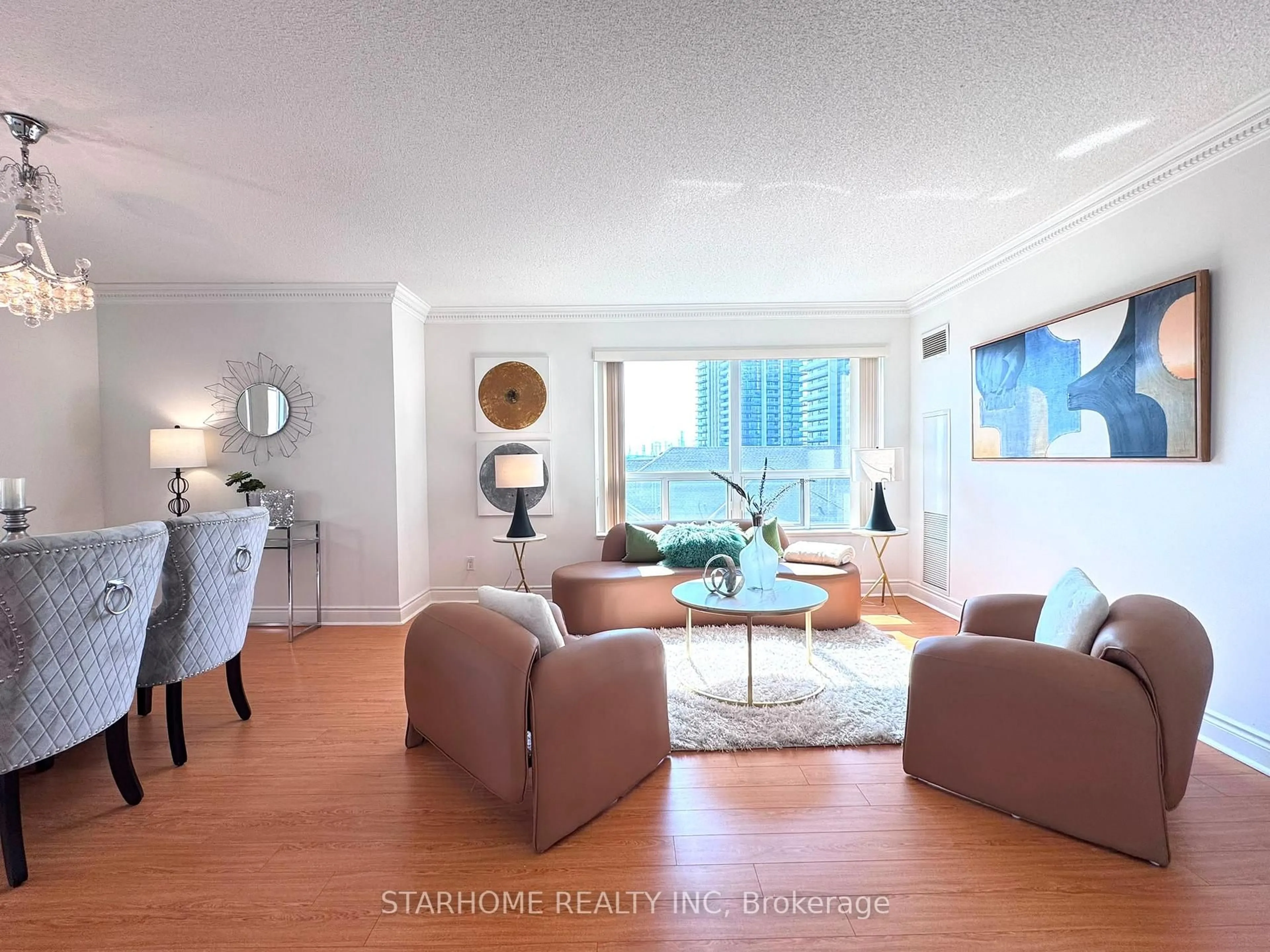 Living room with furniture, unknown for 51 Saddlecreek Dr #605, Markham Ontario L3T 7Z1