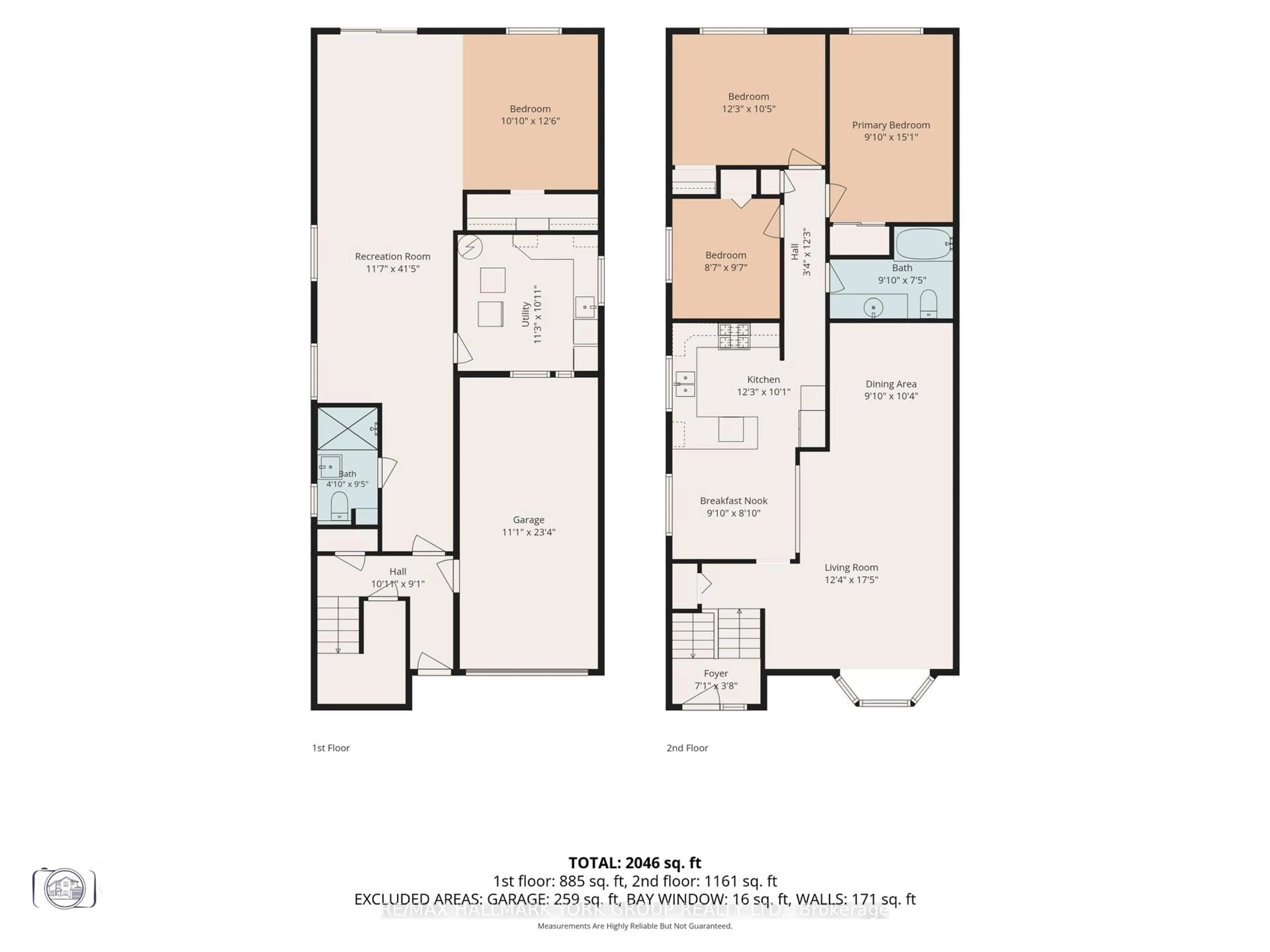 Floor plan for 79 Maplegrove Ave, Bradford West Gwillimbury Ontario L3Z 1R9