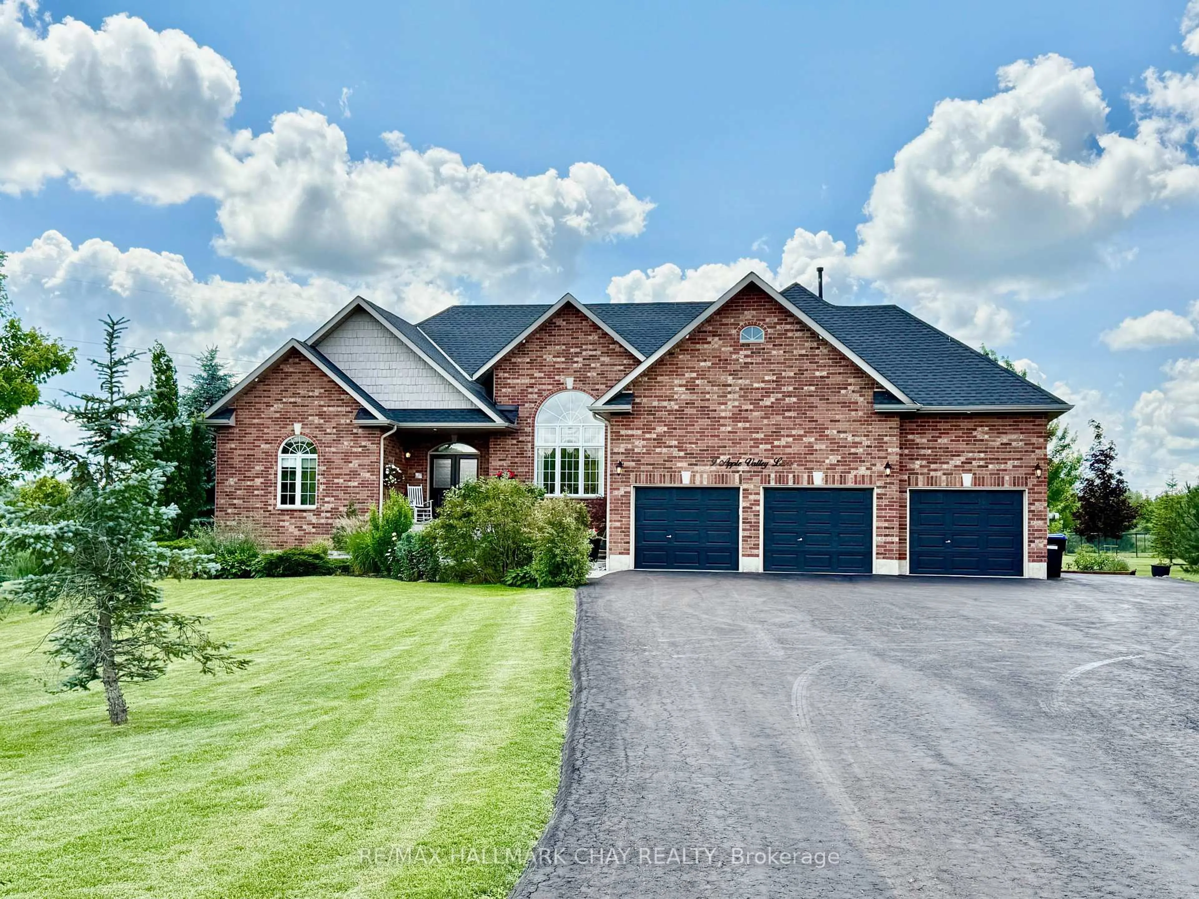 Home with brick exterior material, street for 9 Apple Valley Lane, Adjala-Tosorontio Ontario L0M 1J0
