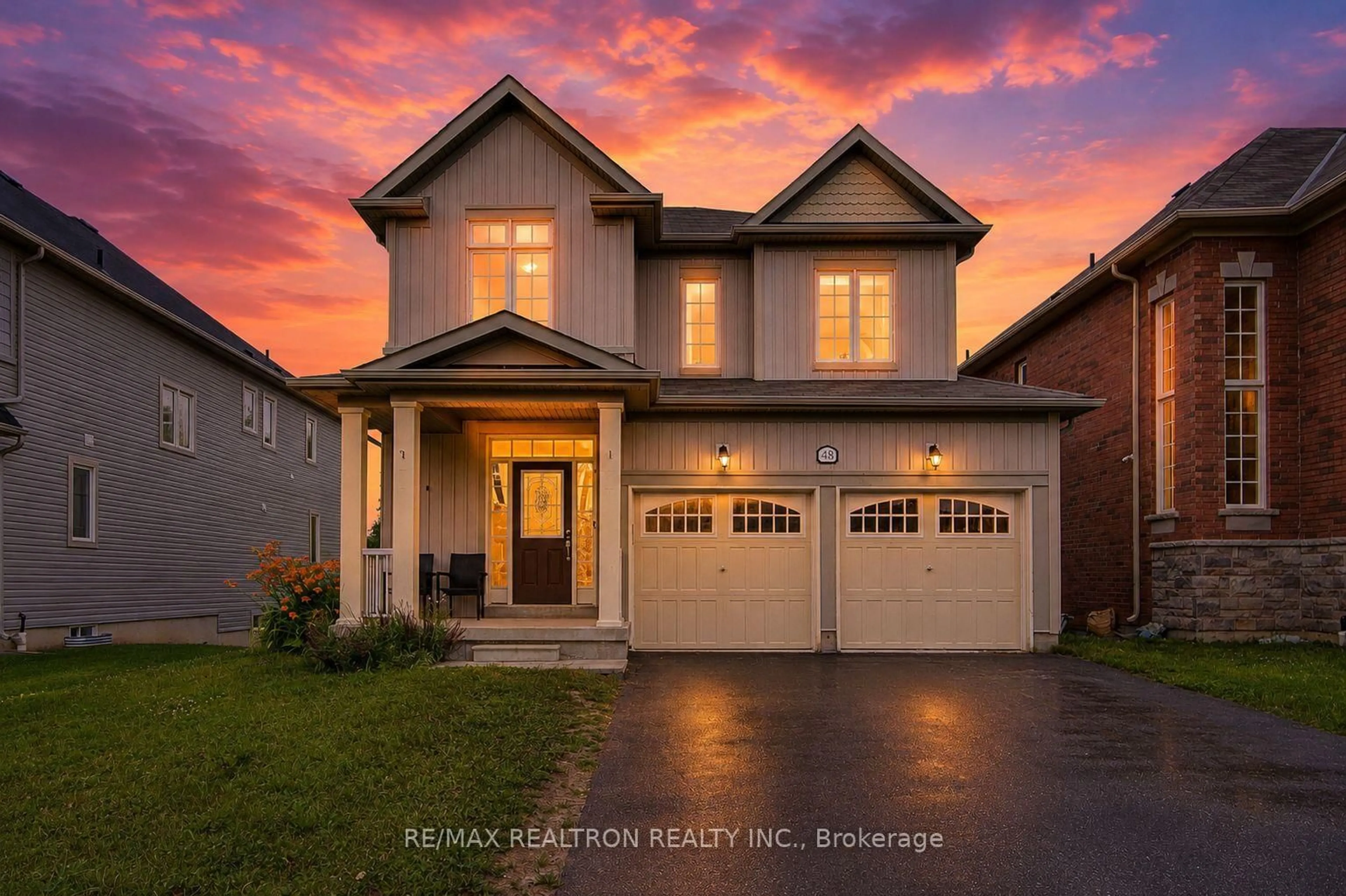 Home with vinyl exterior material, street for 48 Robert Wilson Cres, Georgina Ontario L4P 4P1