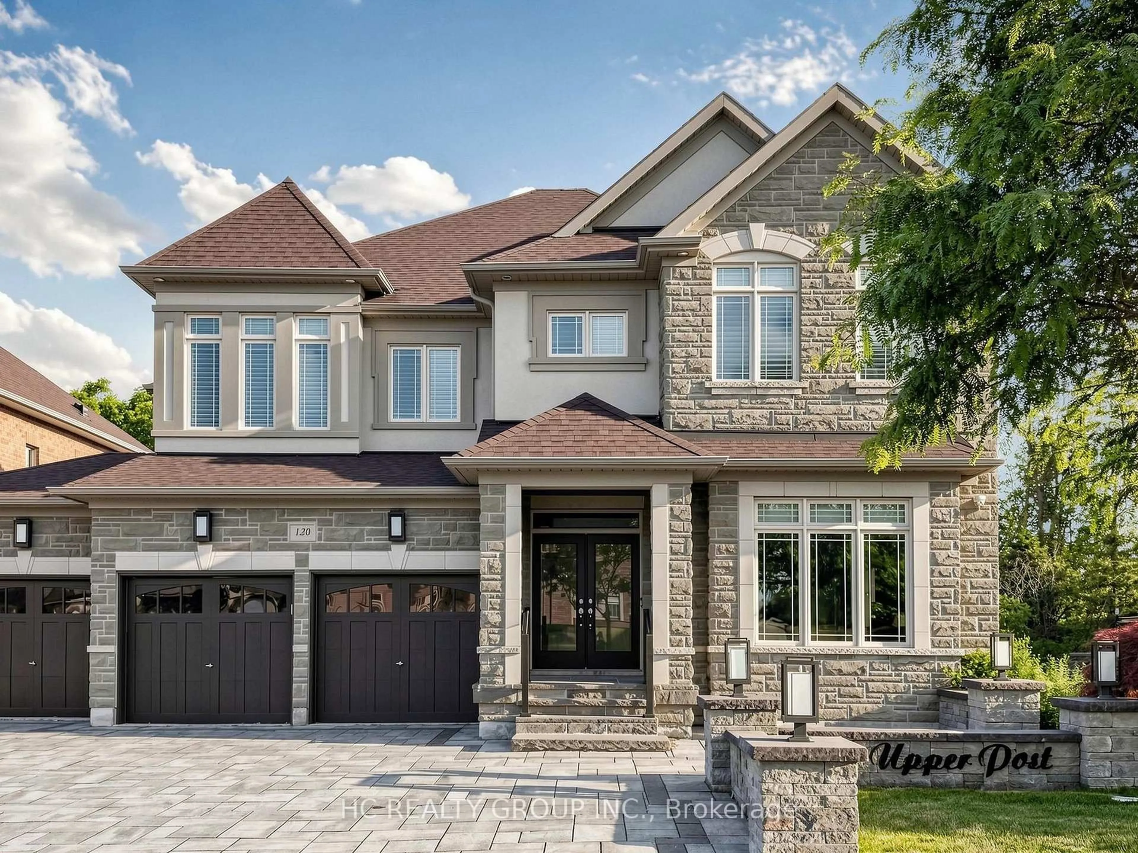 Home with brick exterior material, street for 120 Upper Post Rd, Vaughan Ontario L6A 4J9