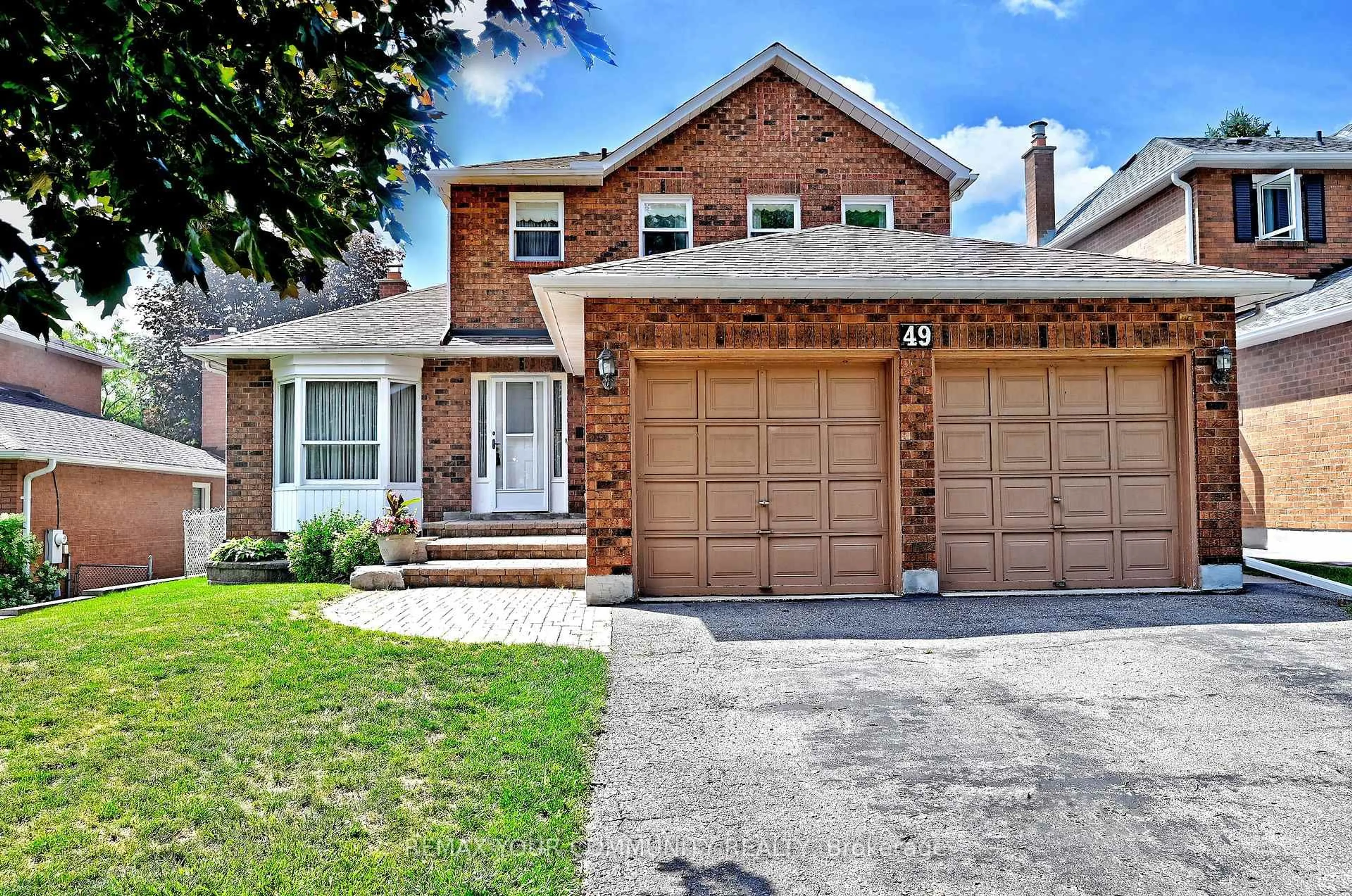 Home with brick exterior material, street for 49 Tribbling Cres, Aurora Ontario L4G 4W7