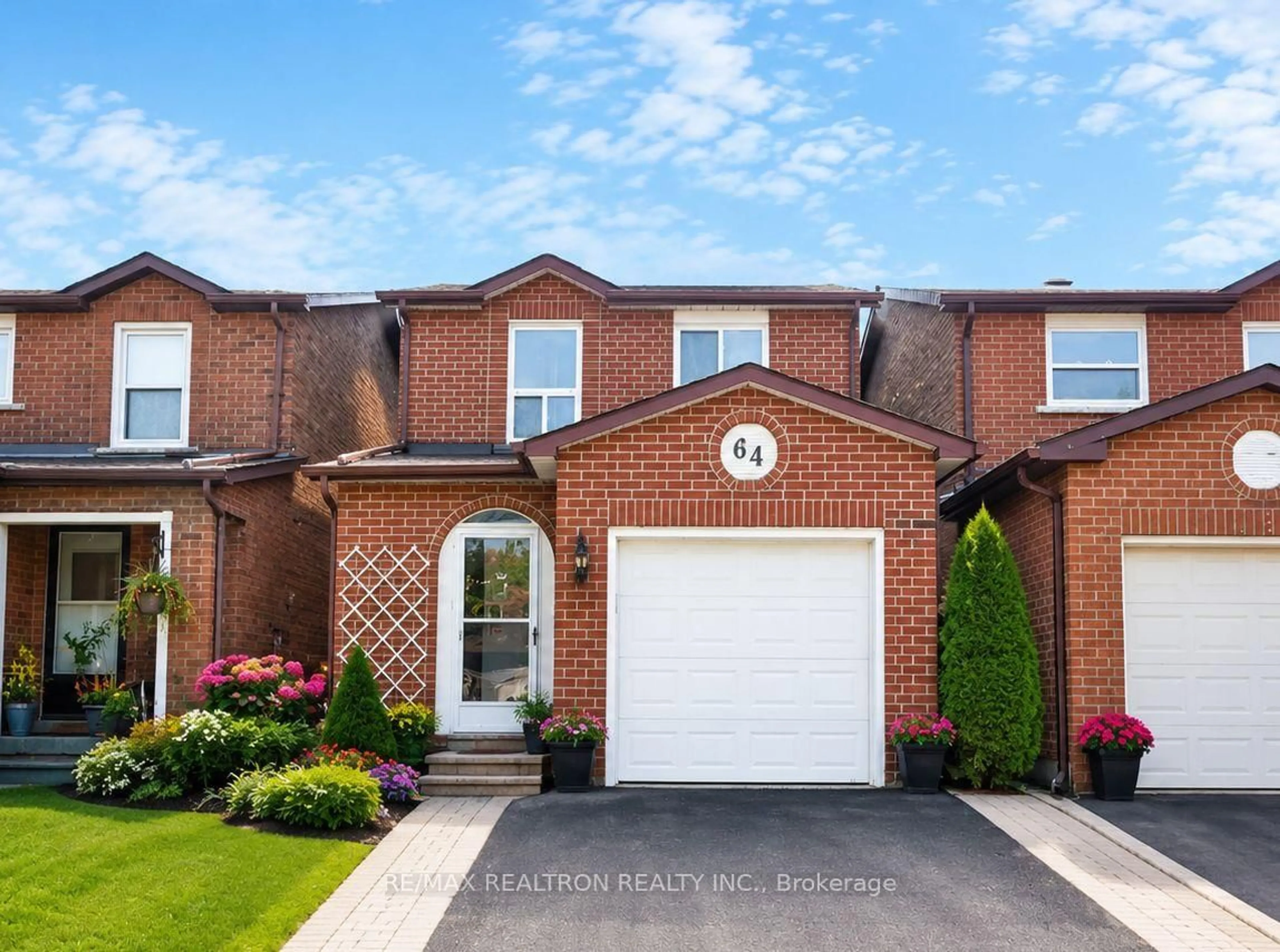 Home with brick exterior material, street for 64 Dunbar Cres, Markham Ontario L3R 6W6