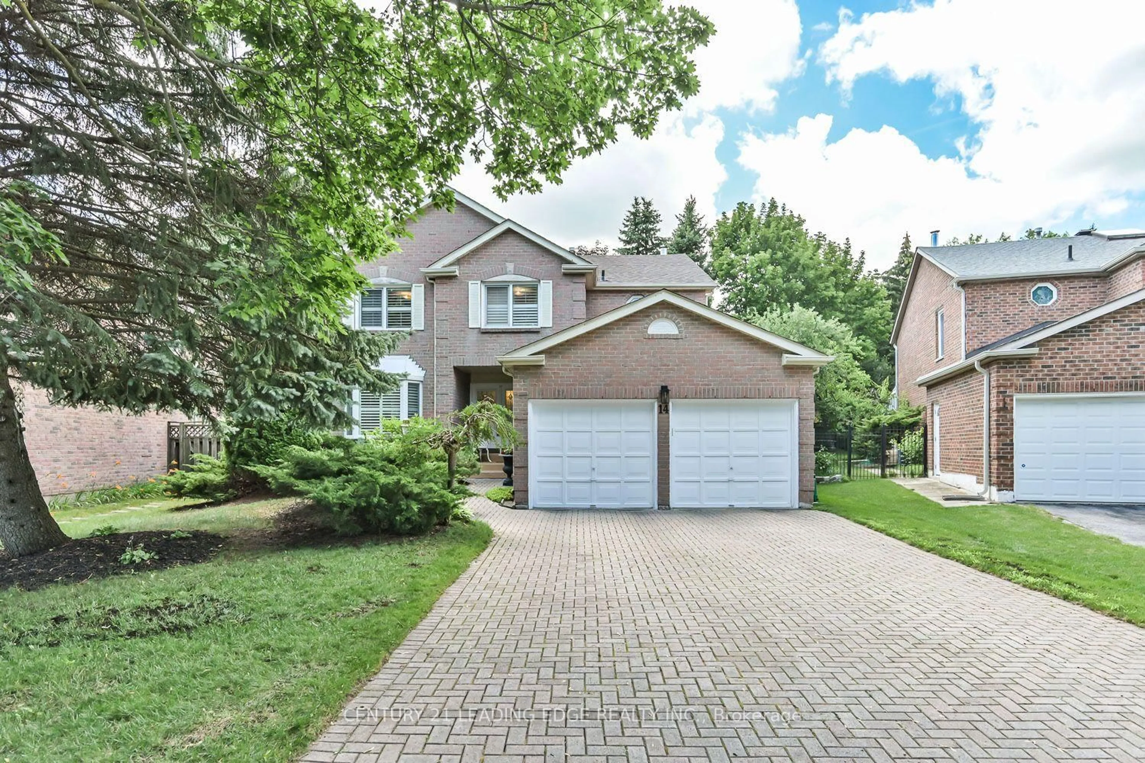 Home with brick exterior material, street for 14 Montrose Cres, Markham Ontario L3R 7Z8
