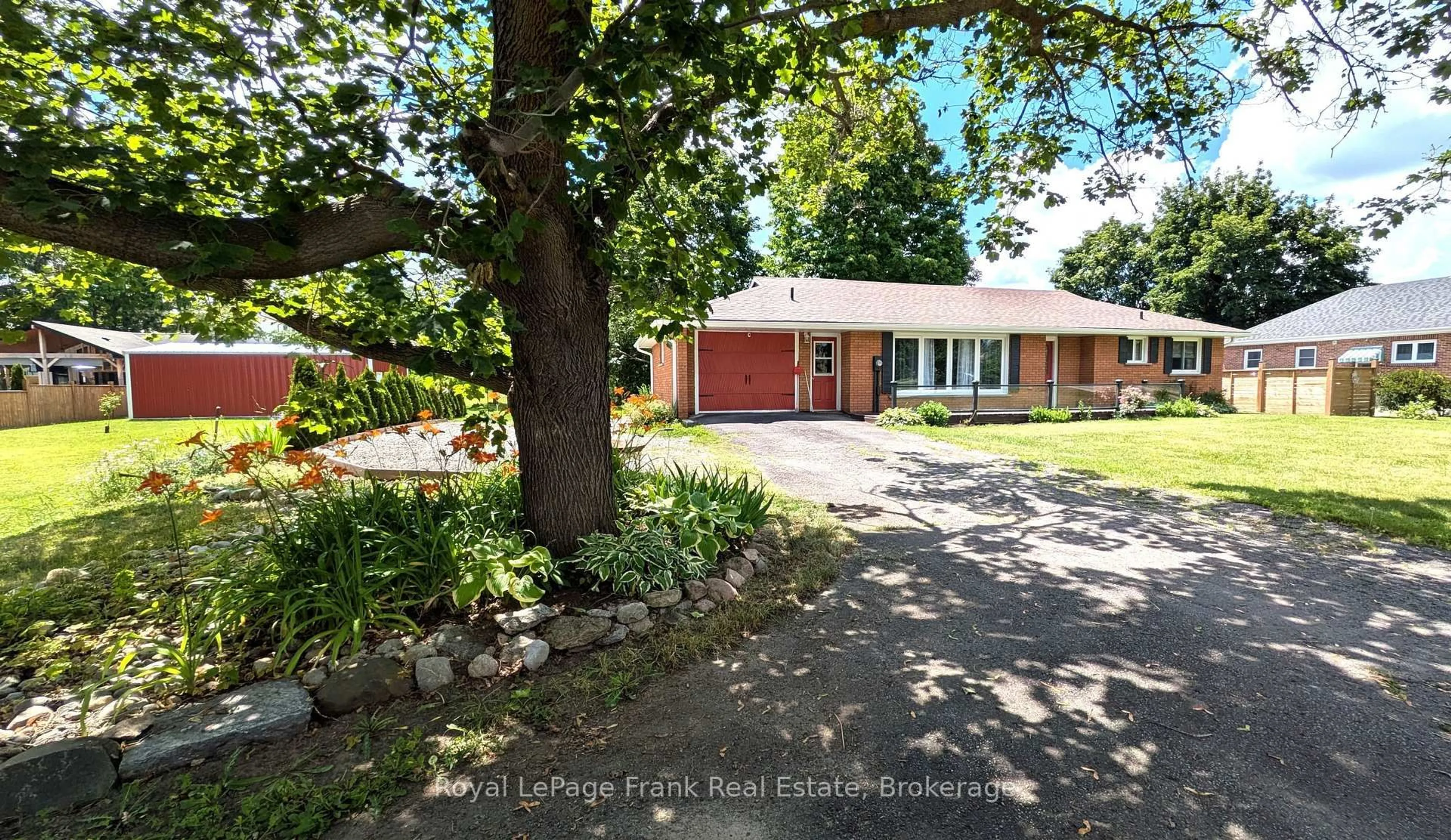 A pic from outside/outdoor area/front of a property/back of a property/a pic from drone, street for 1850 Regional 12 Rd, Brock Ontario L0E 1E0