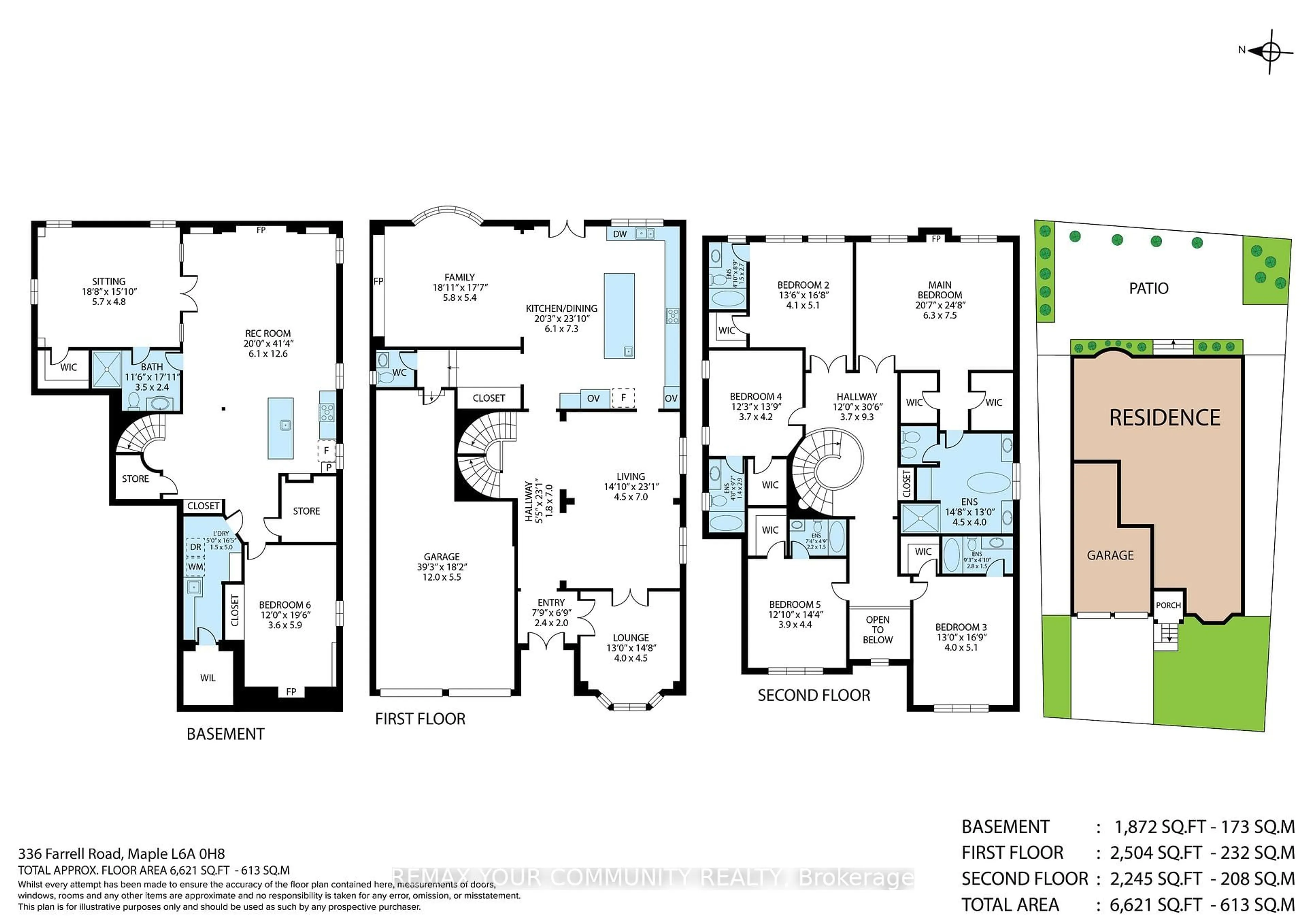 Floor plan for 336 Farrell Rd, Vaughan Ontario L6A 4W9