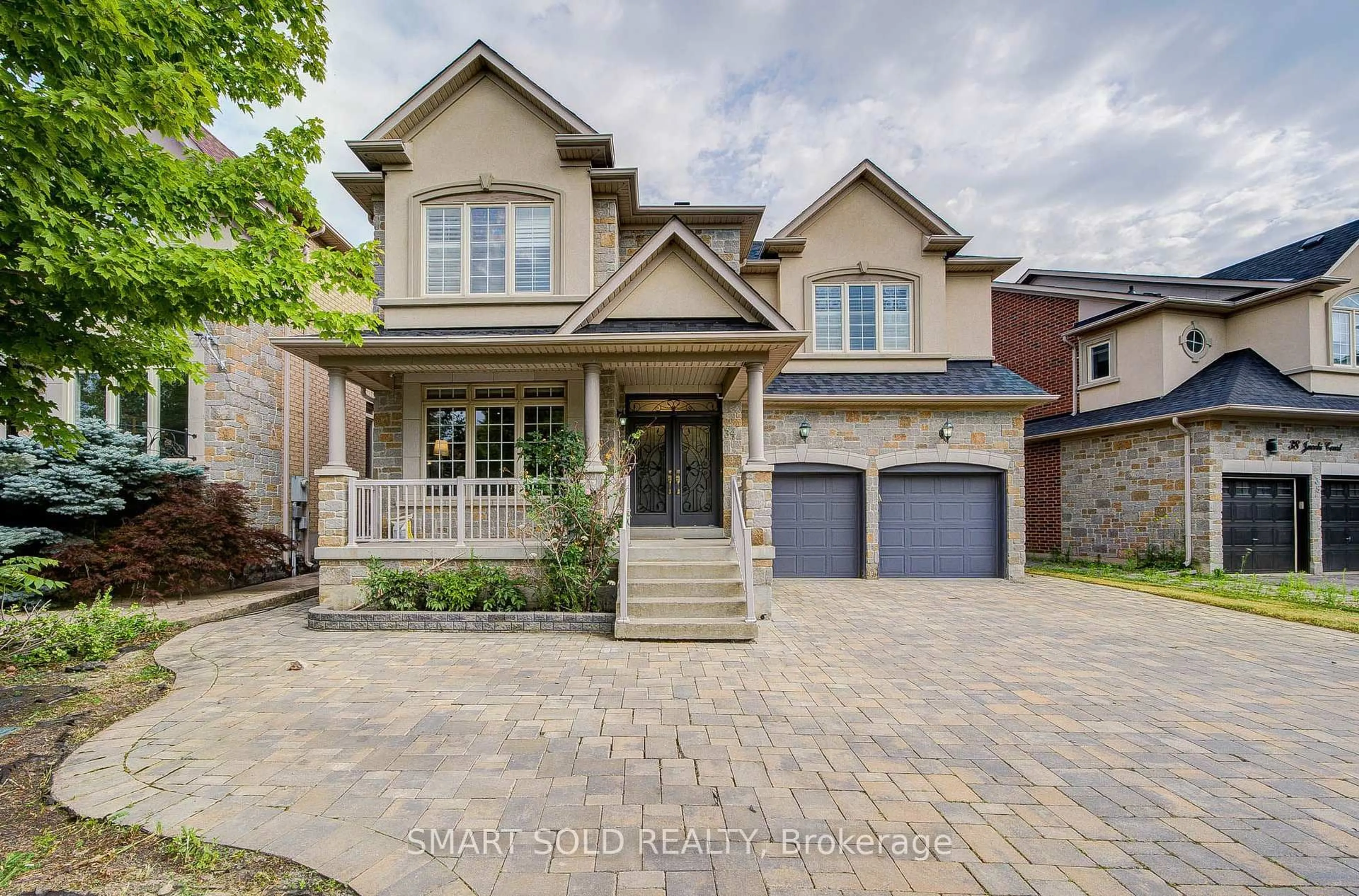 Home with brick exterior material, street for 34 Jacobi Crt, Vaughan Ontario L4J 9H8