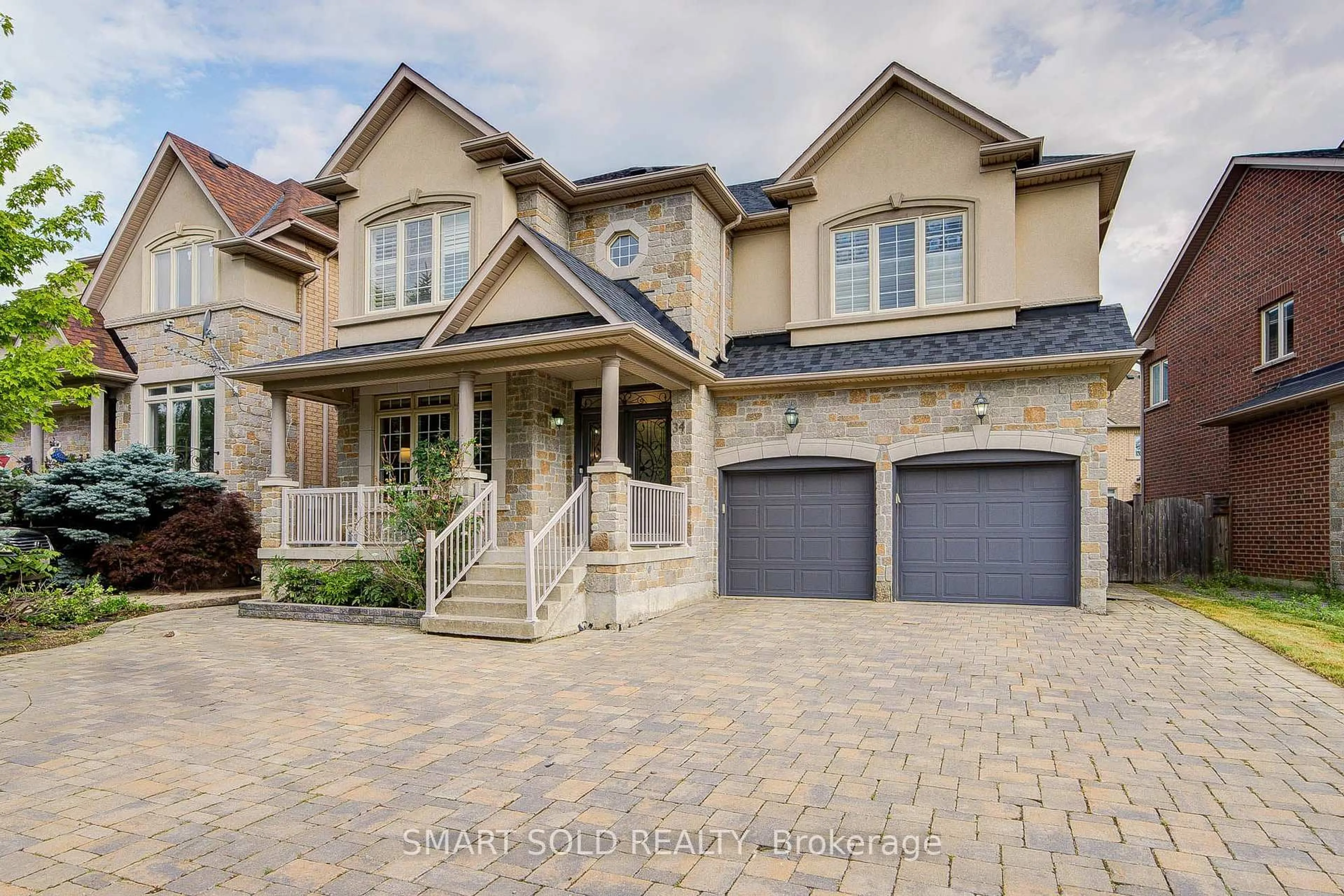 Home with brick exterior material, street for 34 Jacobi Crt, Vaughan Ontario L4J 9H8