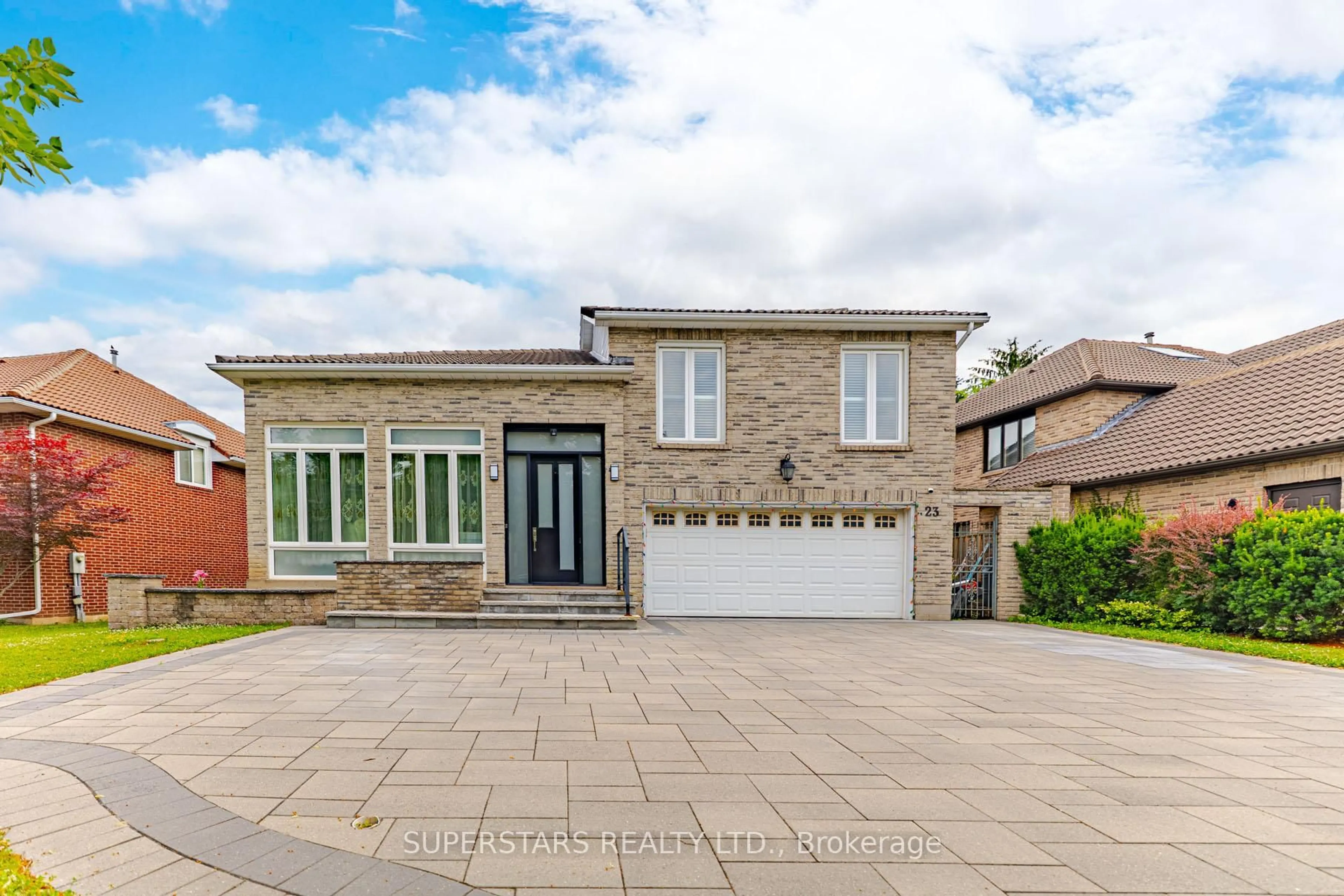Home with brick exterior material, street for 23 Montgomery Crt, Markham Ontario L3R 0C4