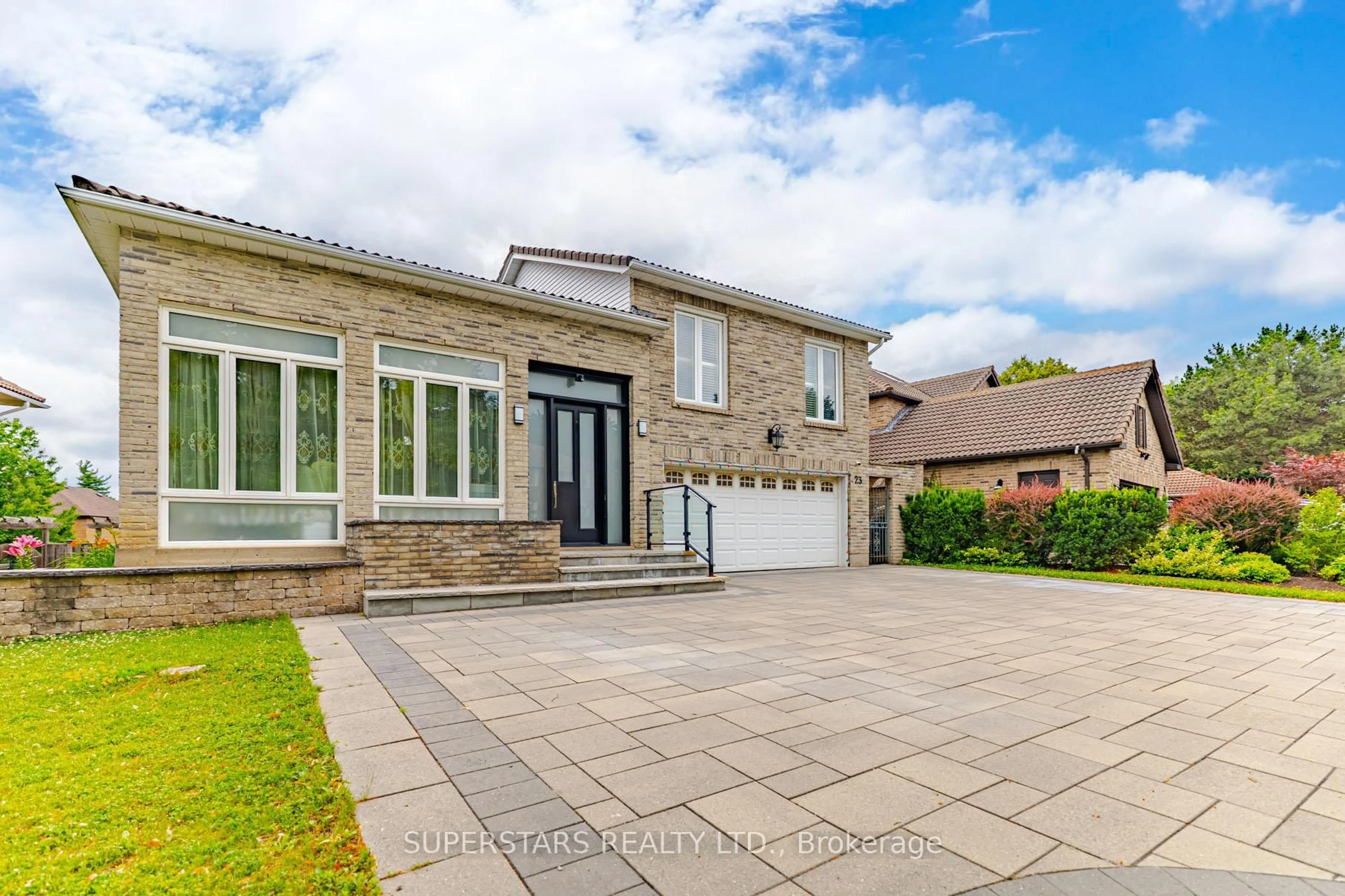 Home with brick exterior material, street for 23 Montgomery Crt, Markham Ontario L3R 0C4