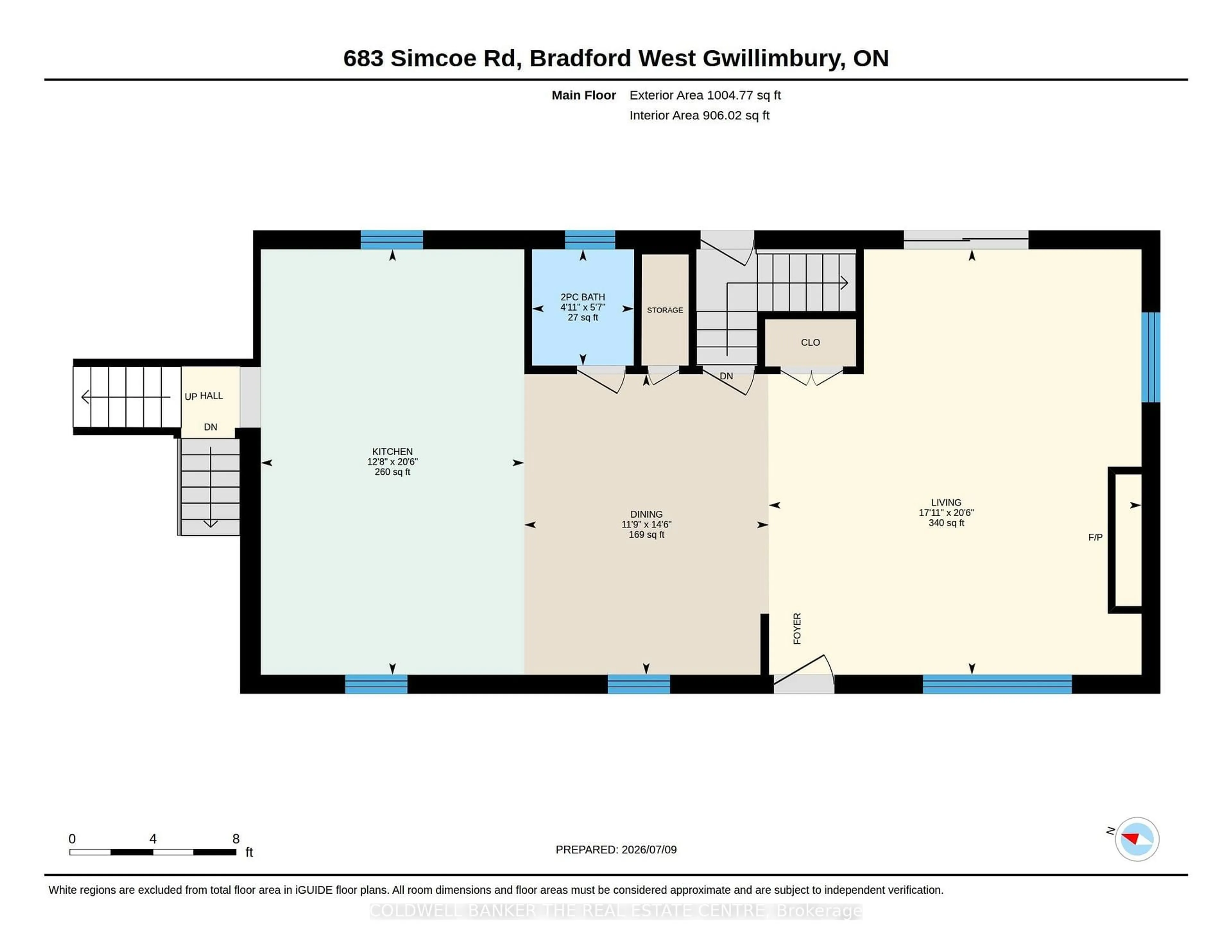 Floor plan for 683 Simcoe Rd, Bradford West Gwillimbury Ontario L3Z 4B4