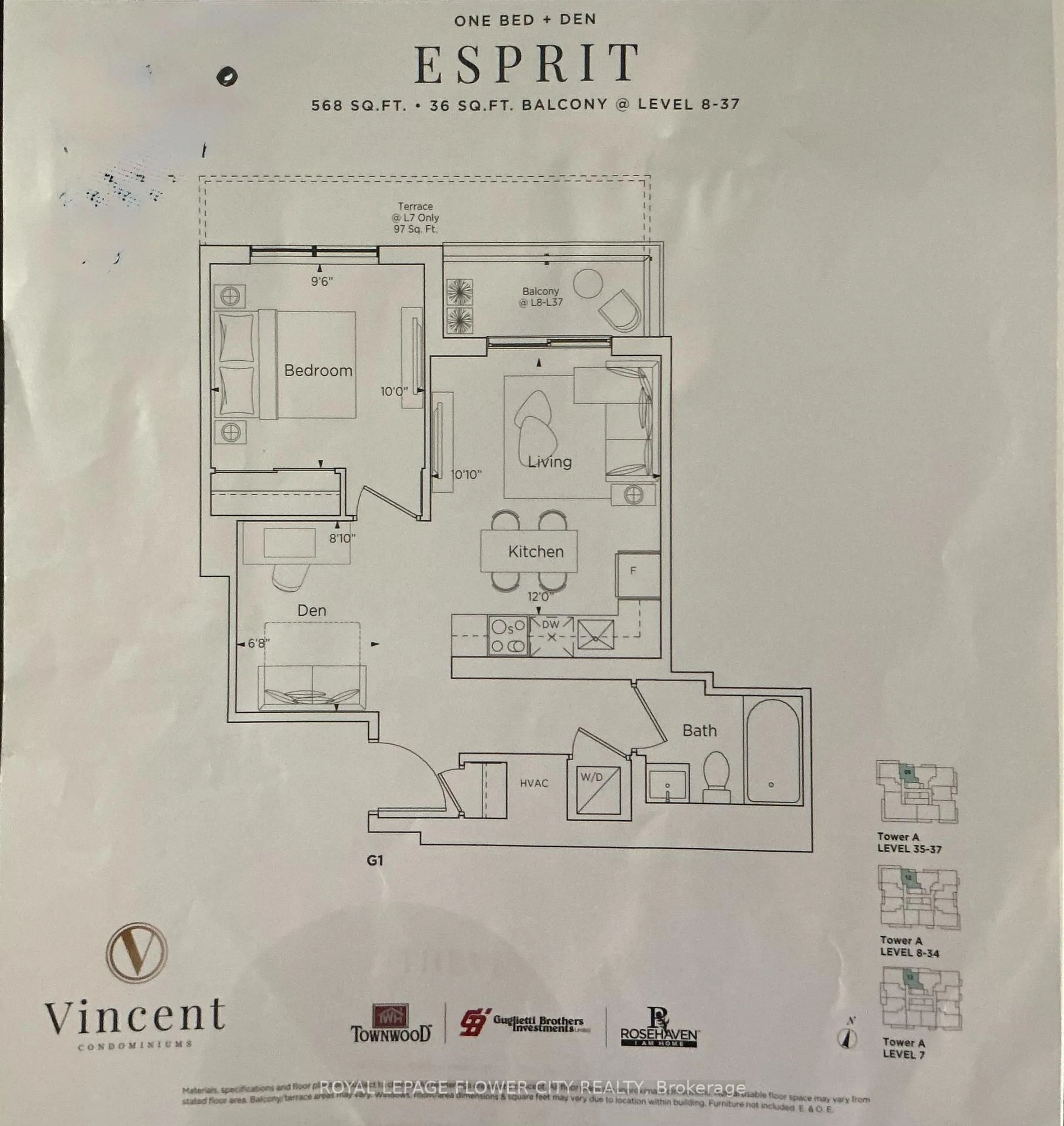 Floor plan for 2851 Hwy 7 St #3112, Vaughan Ontario L4K 1W2