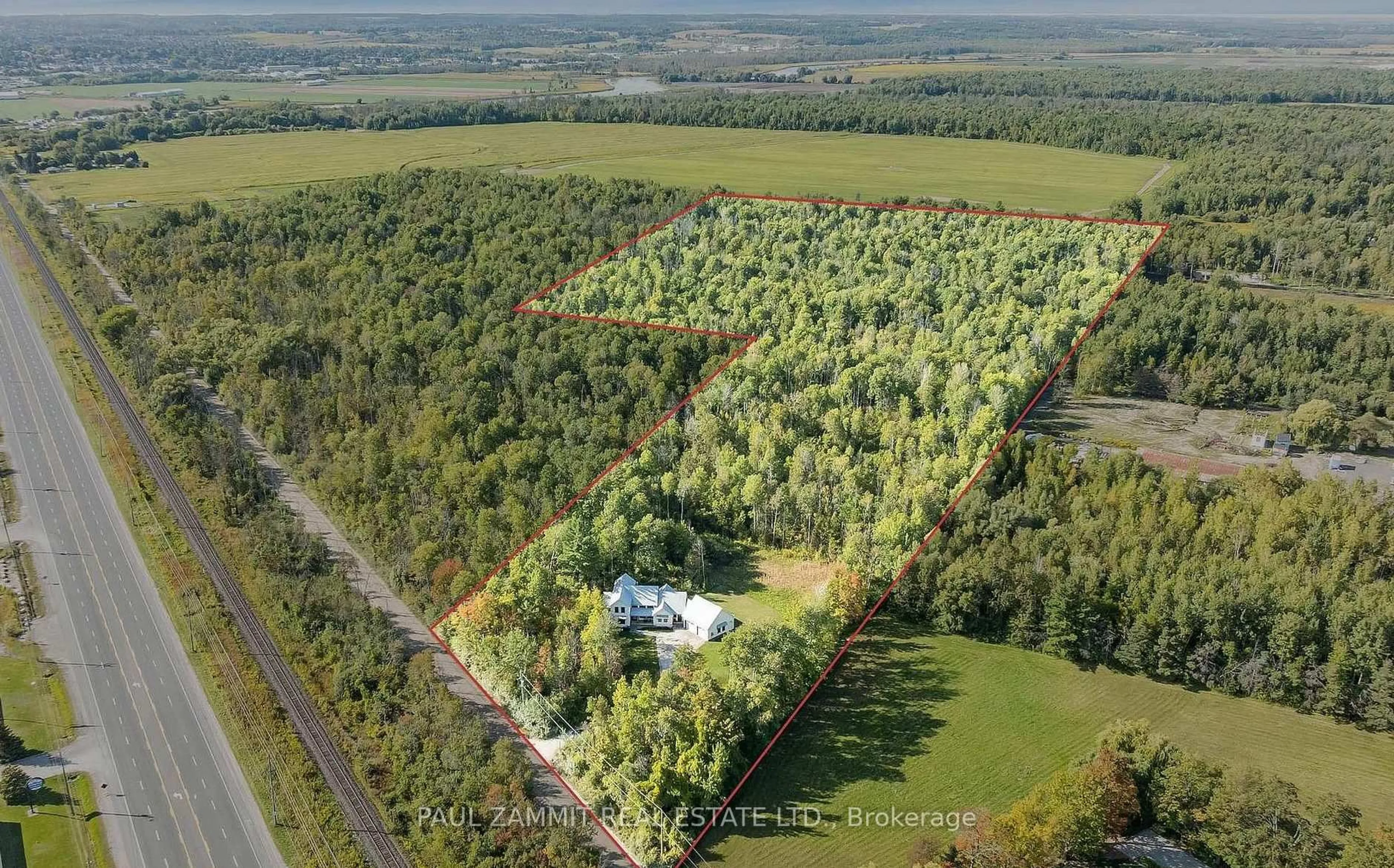 A pic from outside/outdoor area/front of a property/back of a property/a pic from drone, forest/trees view for 190 Toll Rd, King Ontario L9N 1G6