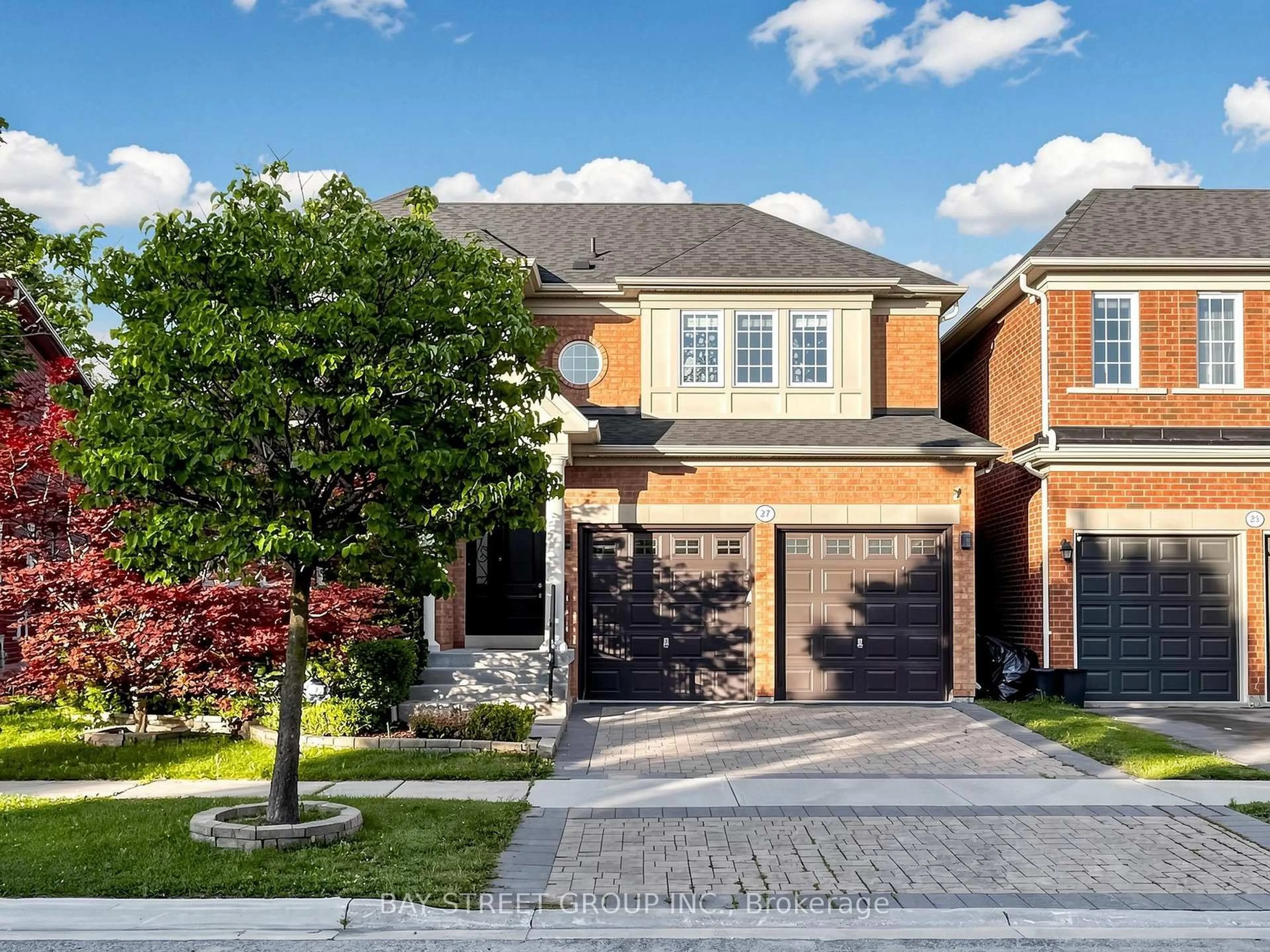 Home with brick exterior material, street for 27 Wagon Wheel Cres, Richmond Hill Ontario L4E 5E8